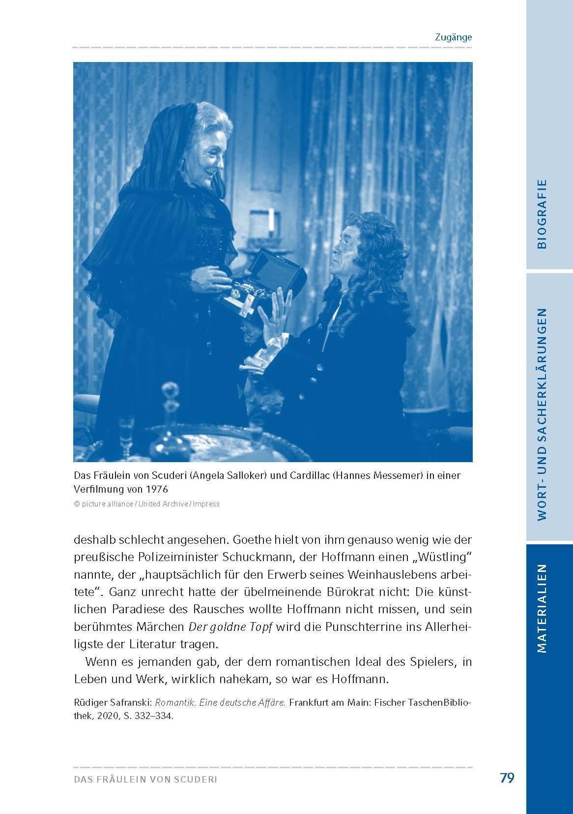 Beispielinhalt (Bild) Das Fräulein von Scuderi (Textausgabe)