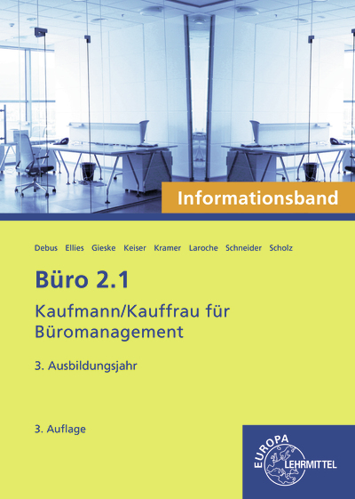 Vorderes Coverbild Büro 2.1- Informationsband - 3. Ausbildungsjahr