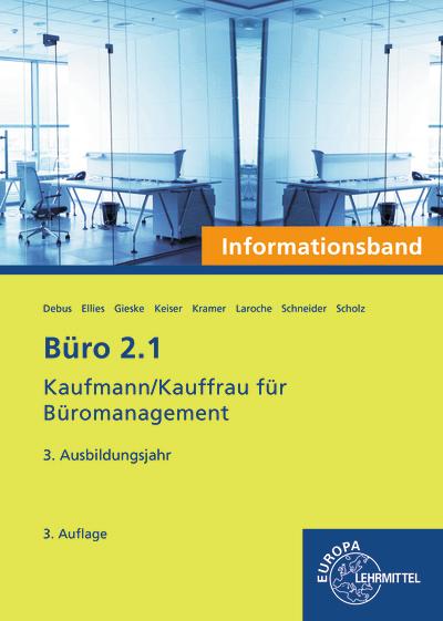 Vorderes Coverbild Büro 2.1- Informationsband - 3. Ausbildungsjahr