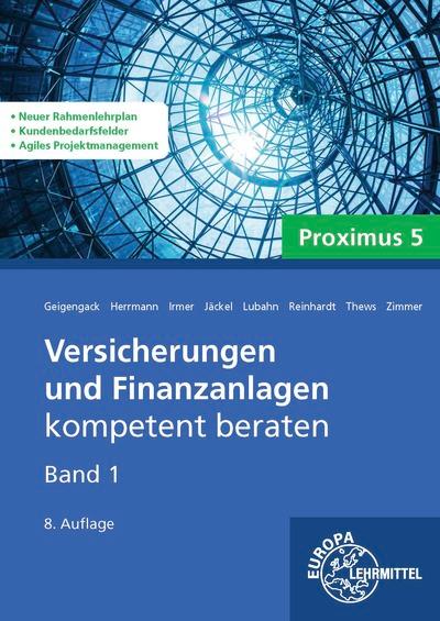 Vorderes Coverbild Versicherungen und Finanzanlagen Band 1 - Proximus 5