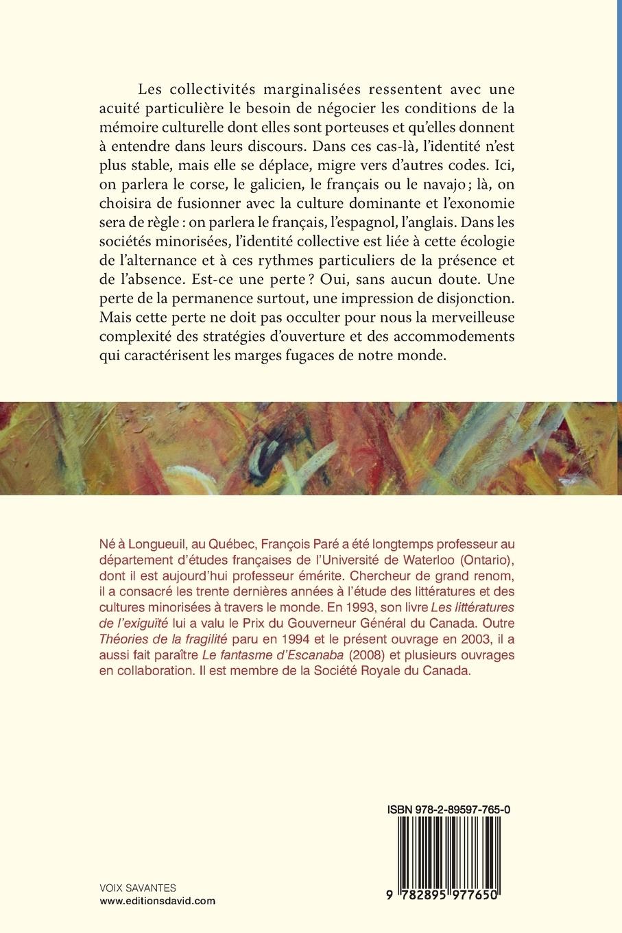 Rückseitencover La distance habitée