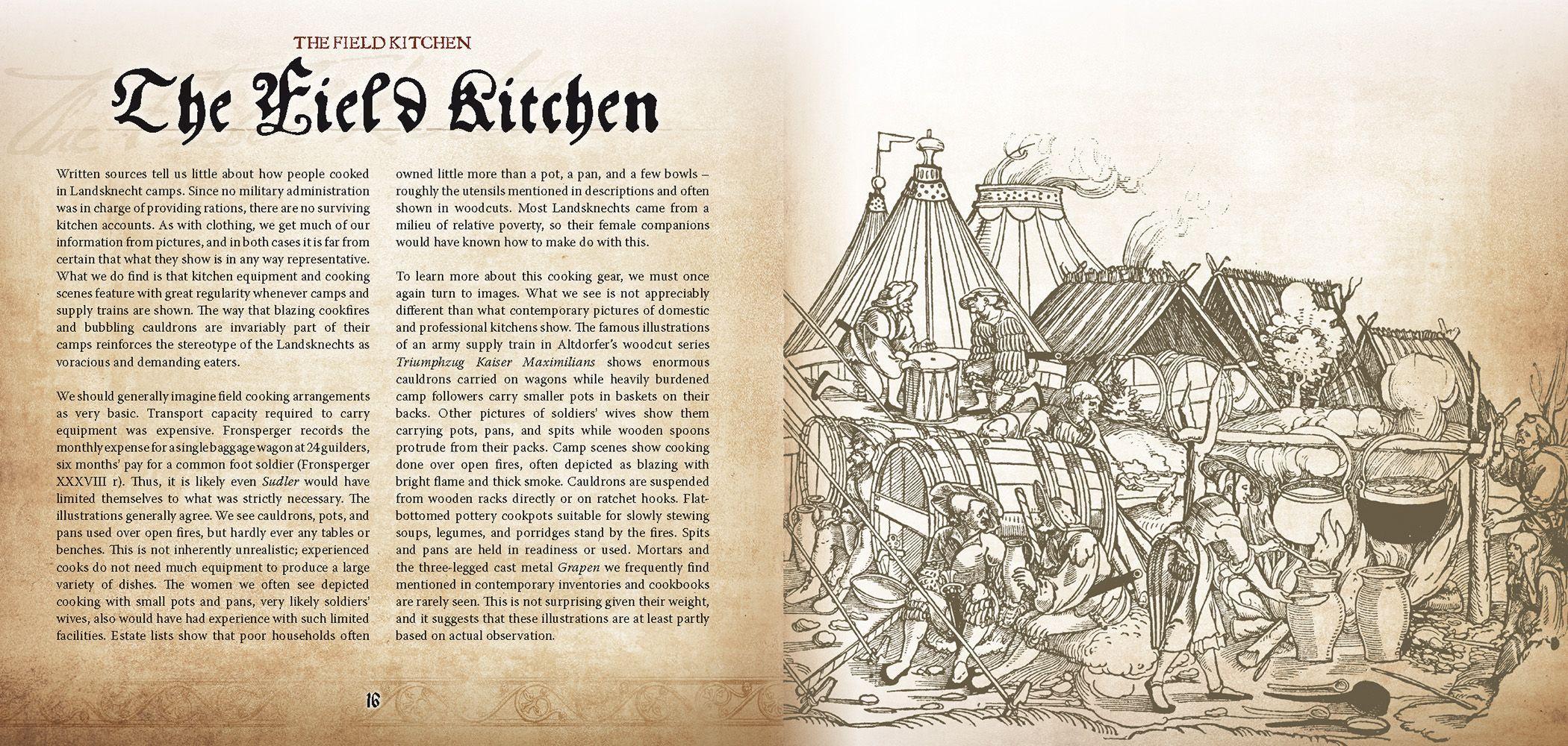 Beispielinhalt (Bild) Landsknecht Cookbook