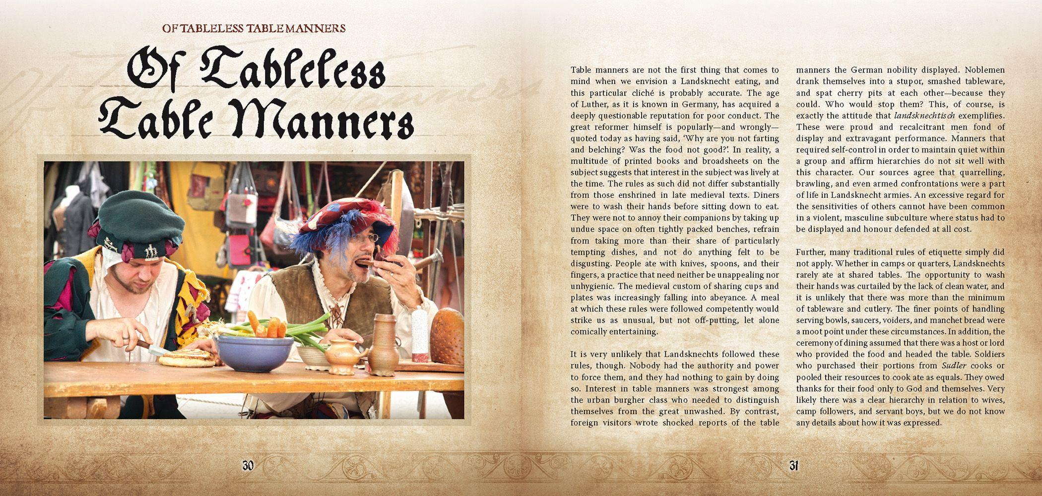 Beispielinhalt (Bild) Landsknecht Cookbook