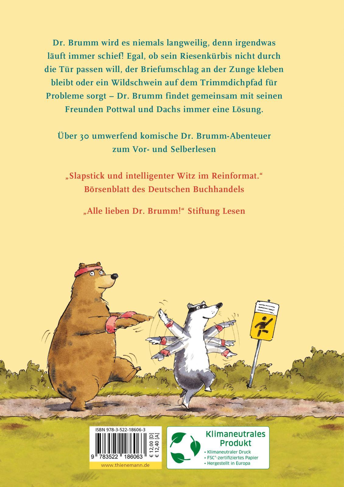 Rückseitencover Dr. Brumm: Dr. Brumms verrückte Abenteuer