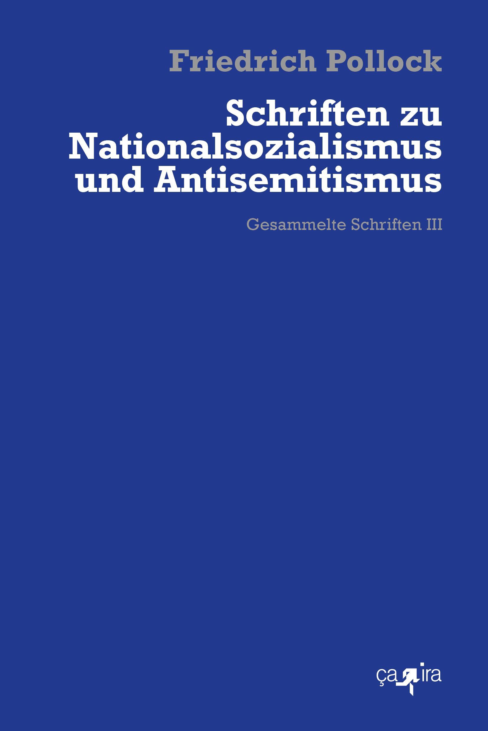 Vorderes Coverbild Schriften zu Nationalsozialismus und Antisemitismus