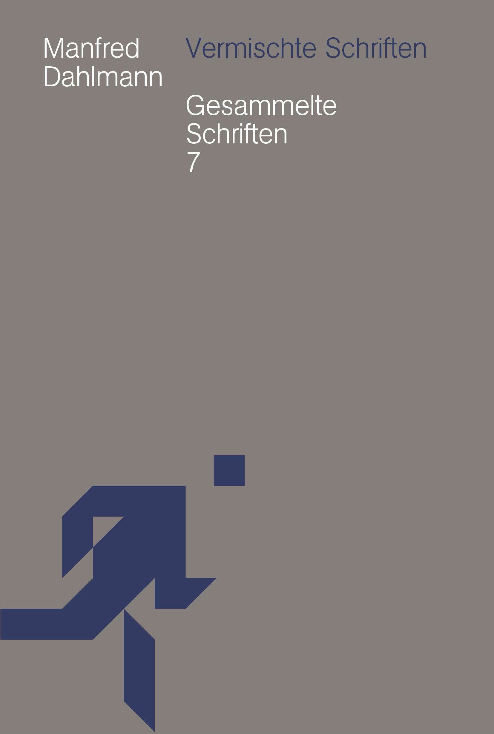 Vorderes Coverbild Vermischte Schriften