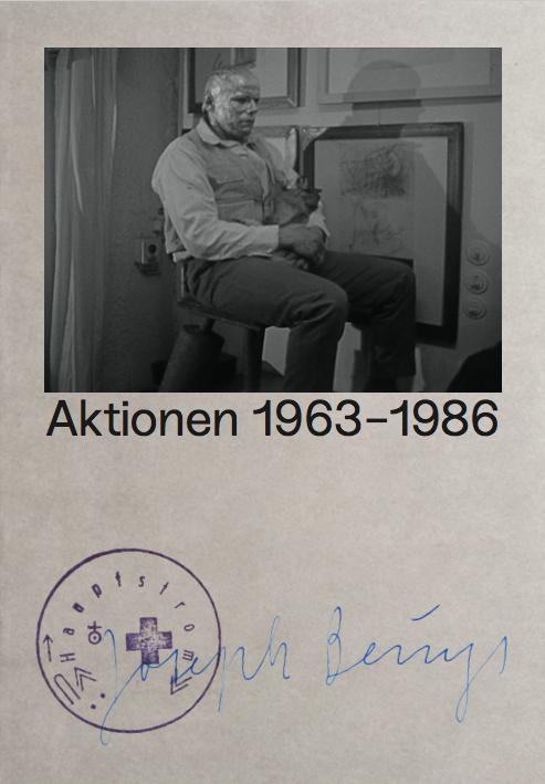 Vorderes Coverbild Joseph Beuys Aktionen 1963-1986 / Joseph Beuys Actions 1963-1986