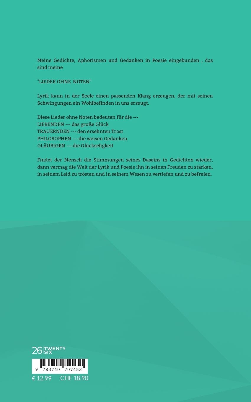 Rückseitencover Lieder ohne Noten