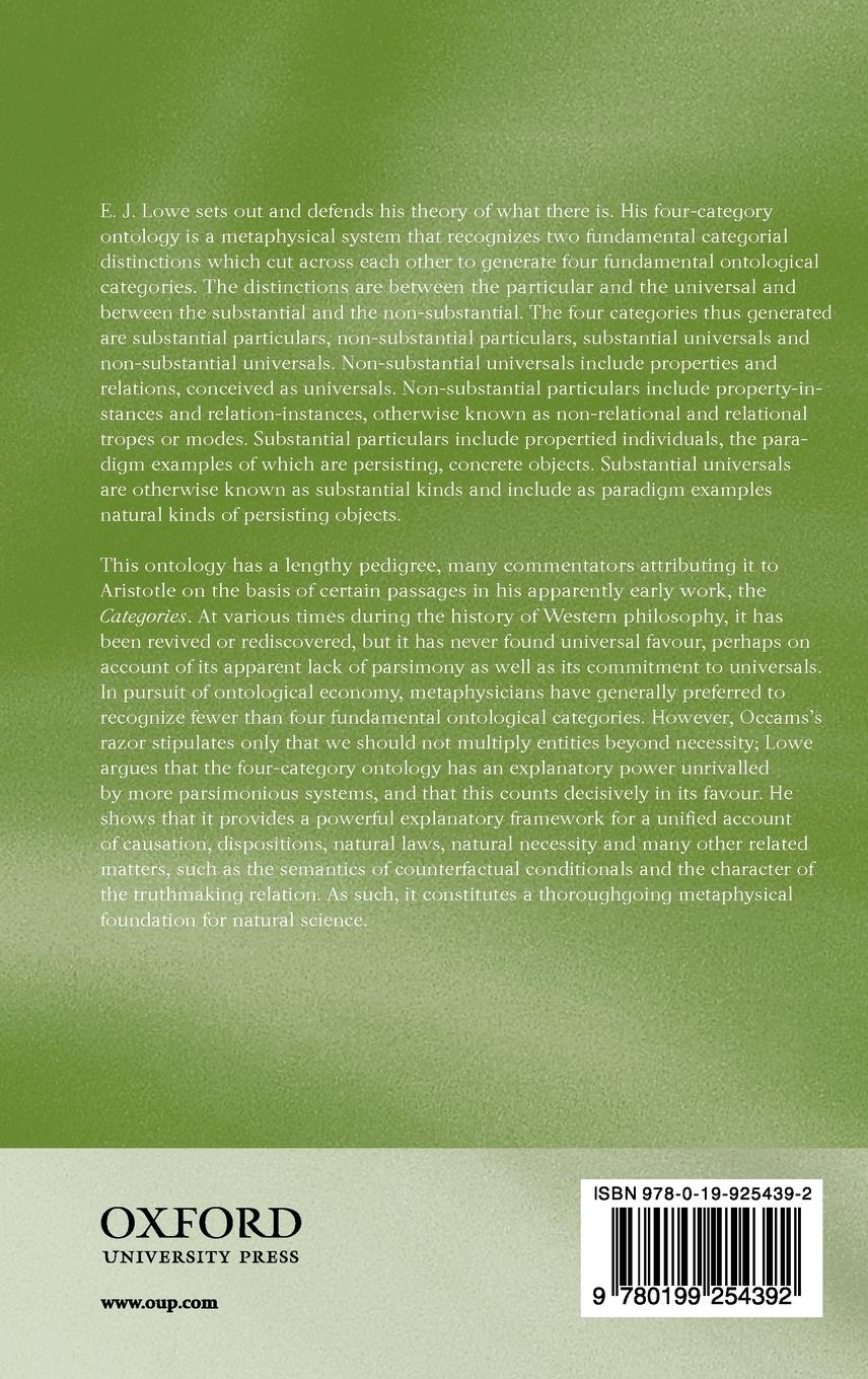 Rückseitencover The Four-Category Ontology