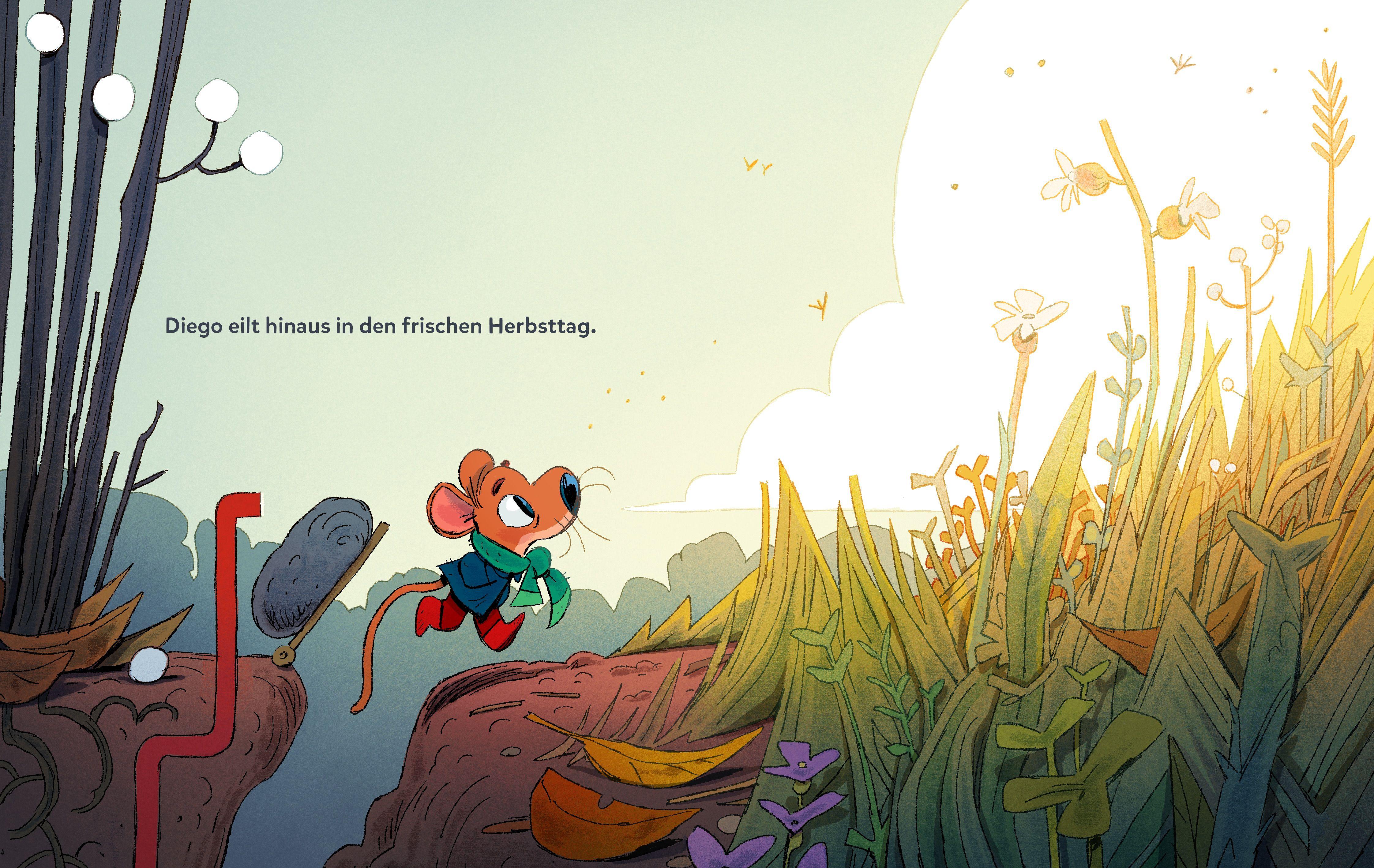 Beispielinhalt (Bild) Diegos Haus unter dem Knallerbsenstrauch