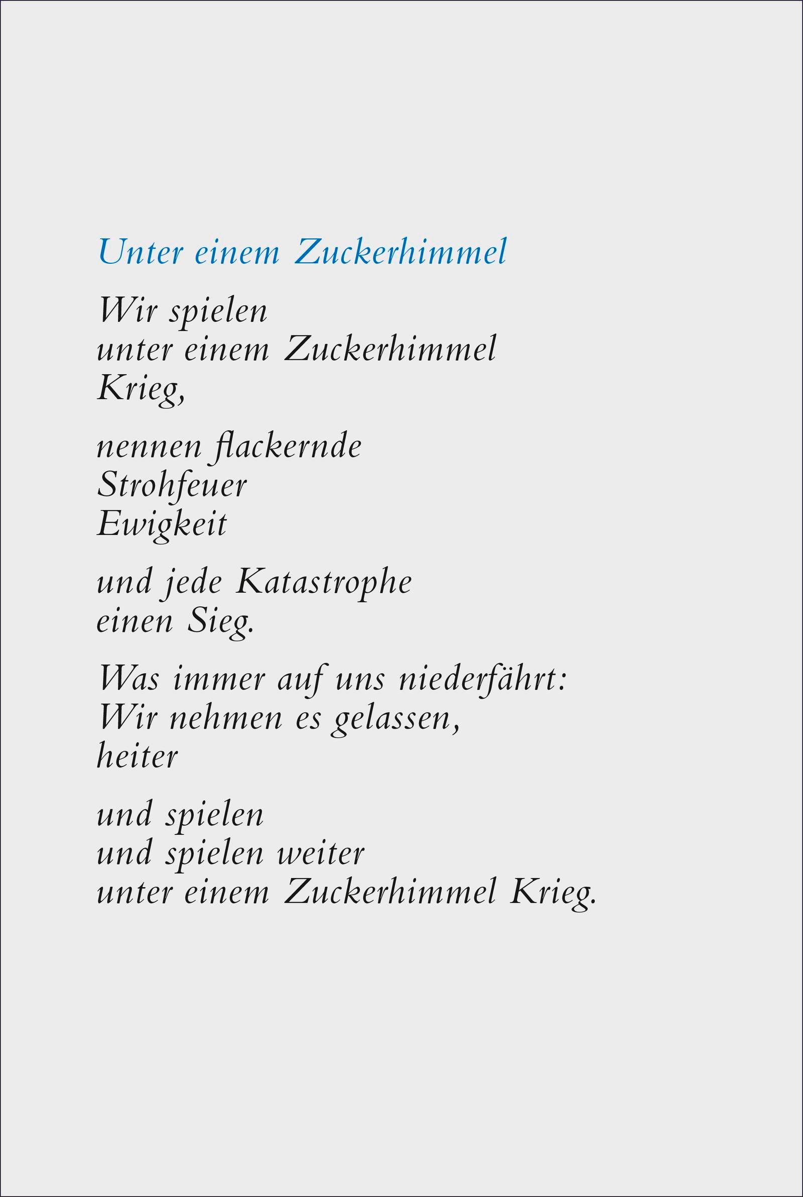 Rückseitencover Unter einem Zuckerhimmel