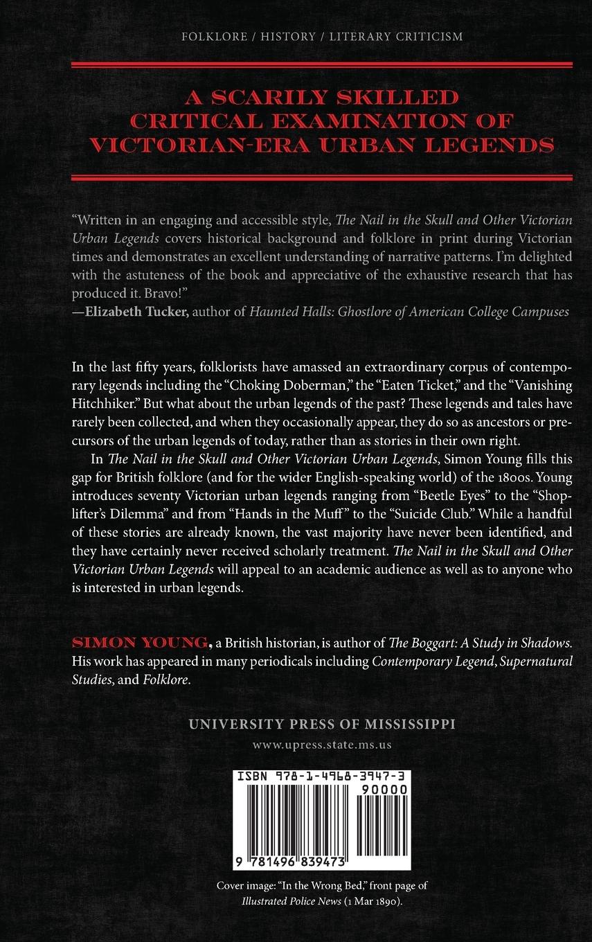 Rückseitencover Nail in the Skull and Other Victorian Urban Legends