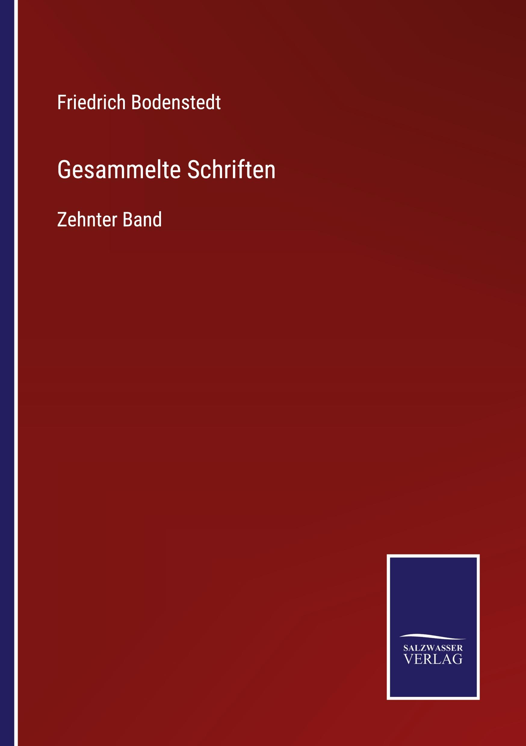 Vorderes Coverbild Gesammelte Schriften