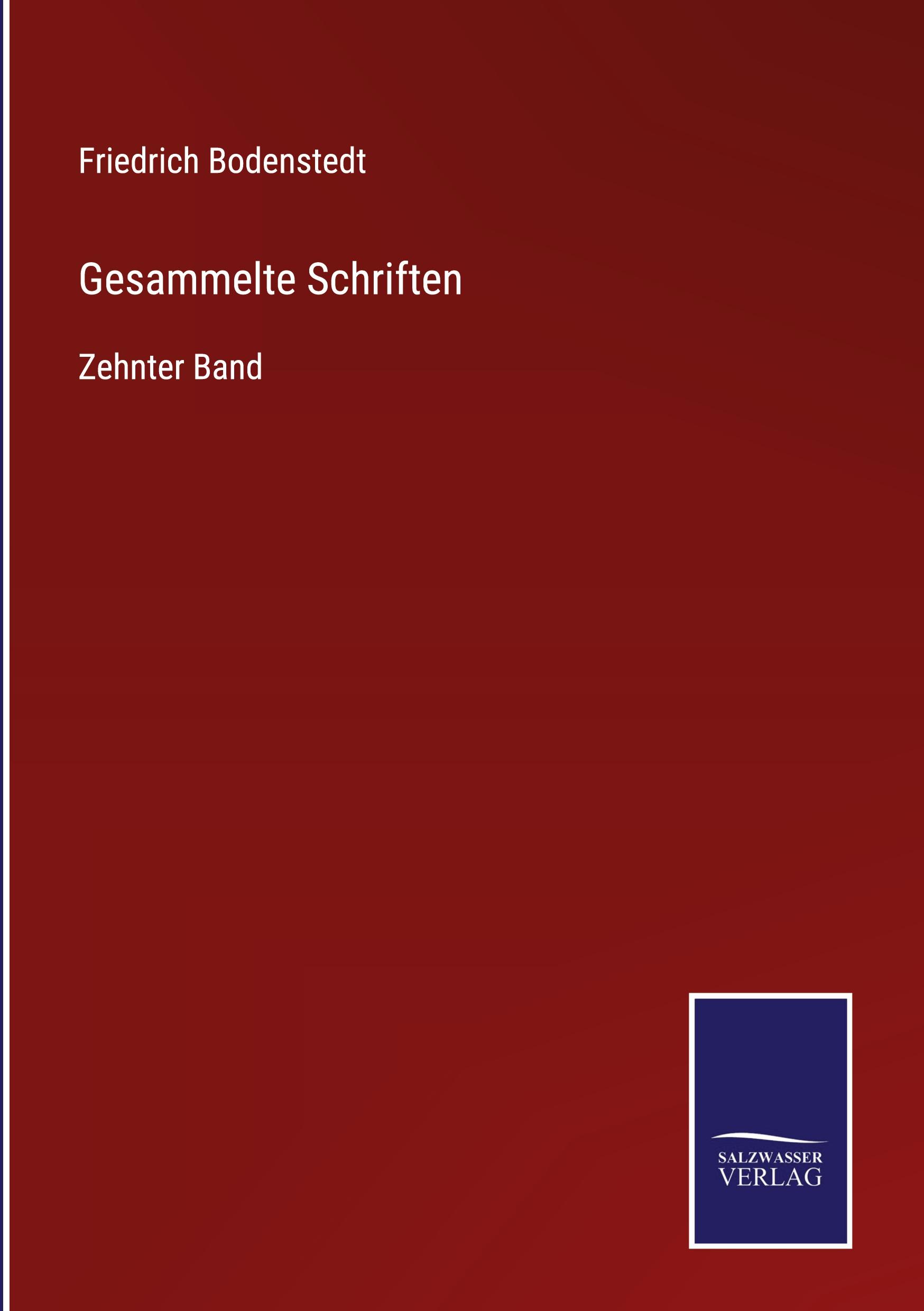 Vorderes Coverbild Gesammelte Schriften
