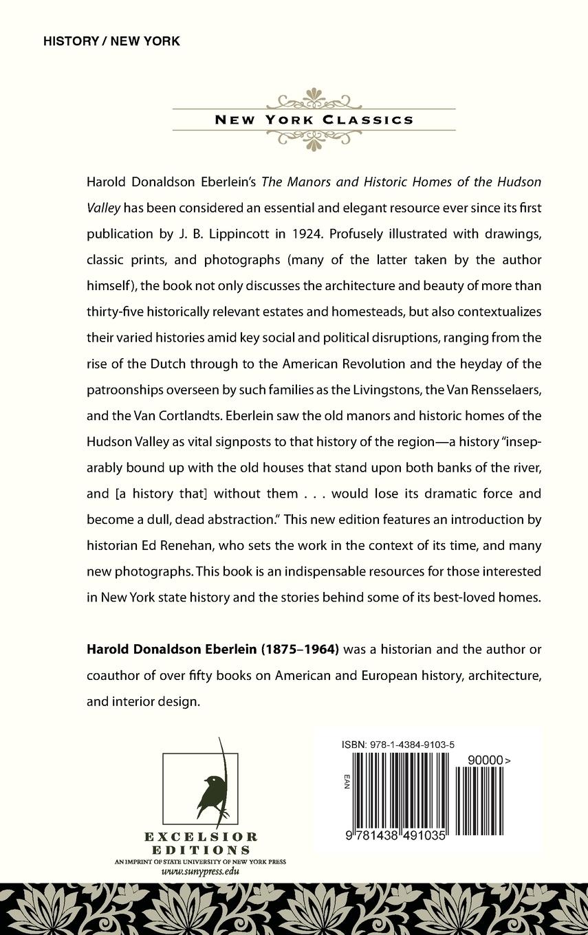 Rückseitencover The Manors and Historic Homes of the Hudson Valley