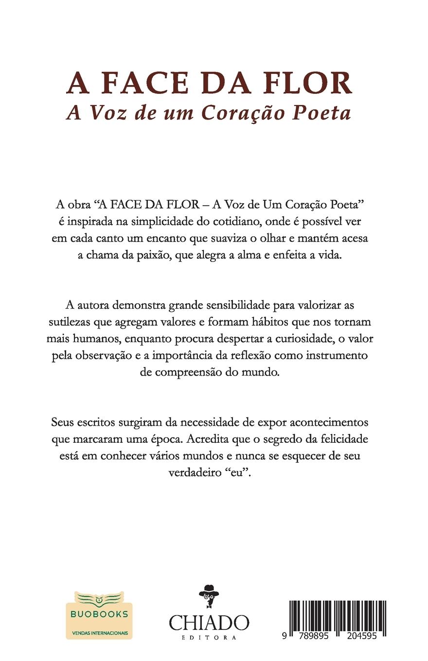 Rückseitencover A Face da Flor - A Voz de Um Coração Poeta