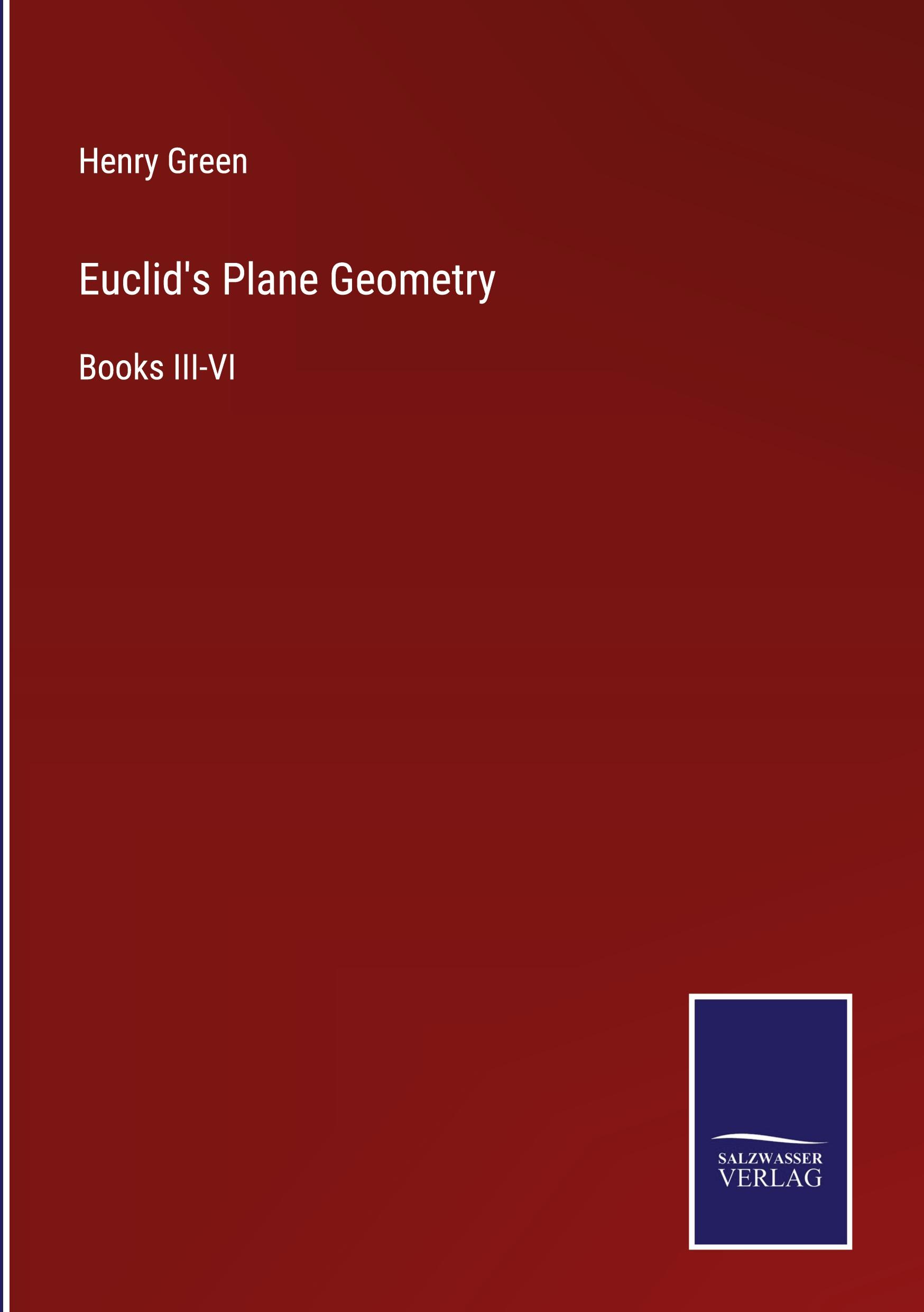 Vorderes Coverbild Euclid's Plane Geometry