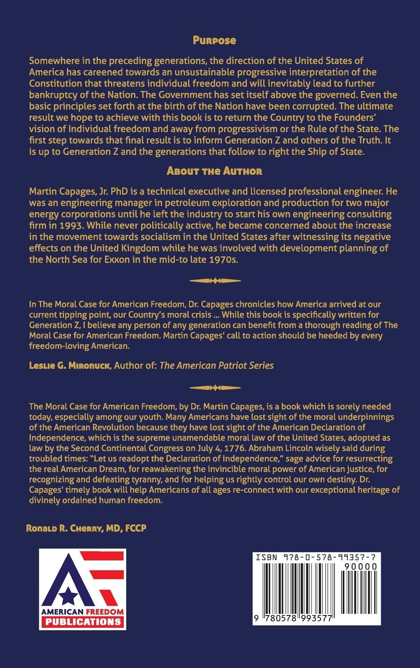 Rückseitencover The Moral Case for American Freedom