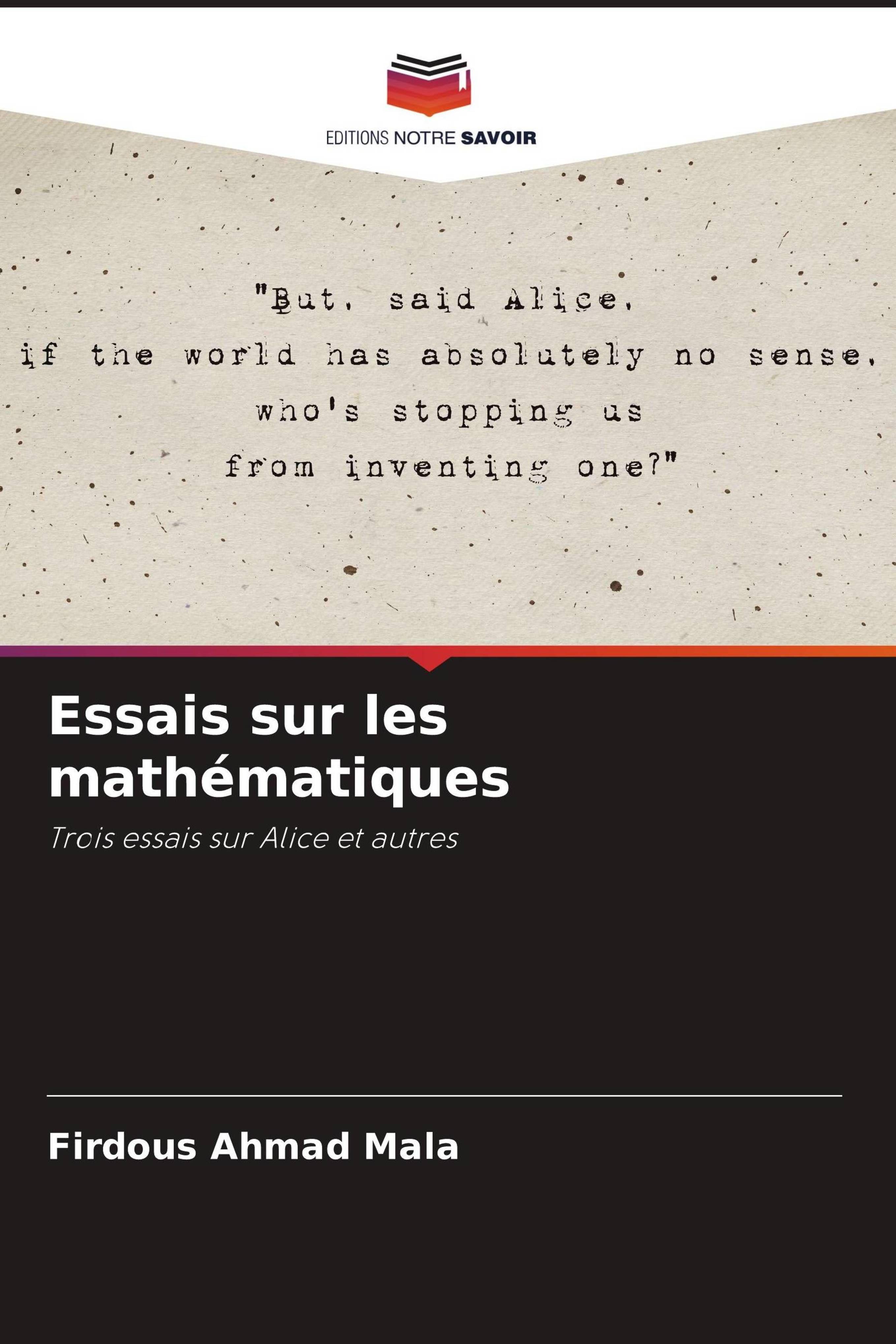 Vorderes Coverbild Essais sur les mathématiques