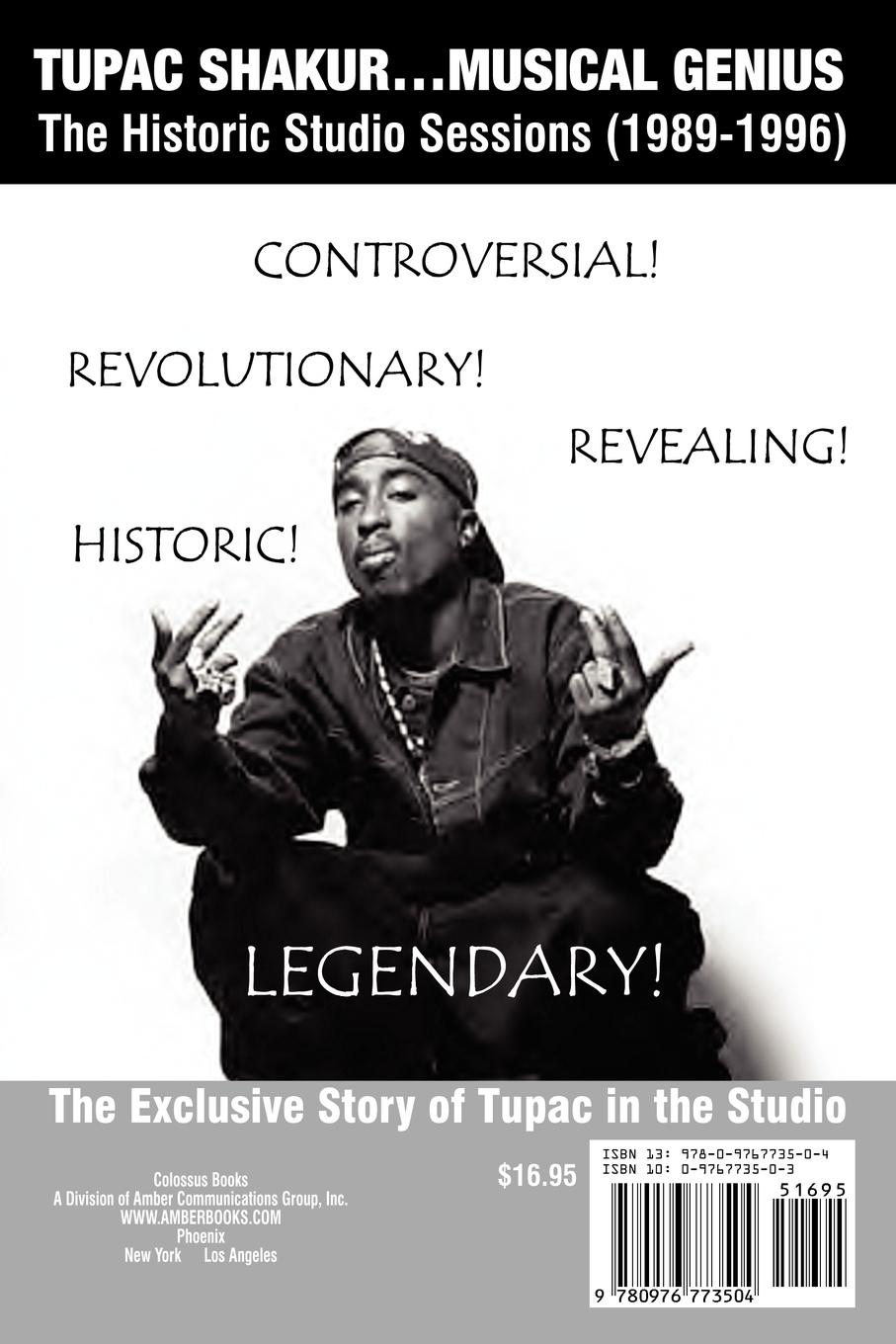 Rückseitencover Tupac Shakur in the Studio: The Studio Years (1989-1996)