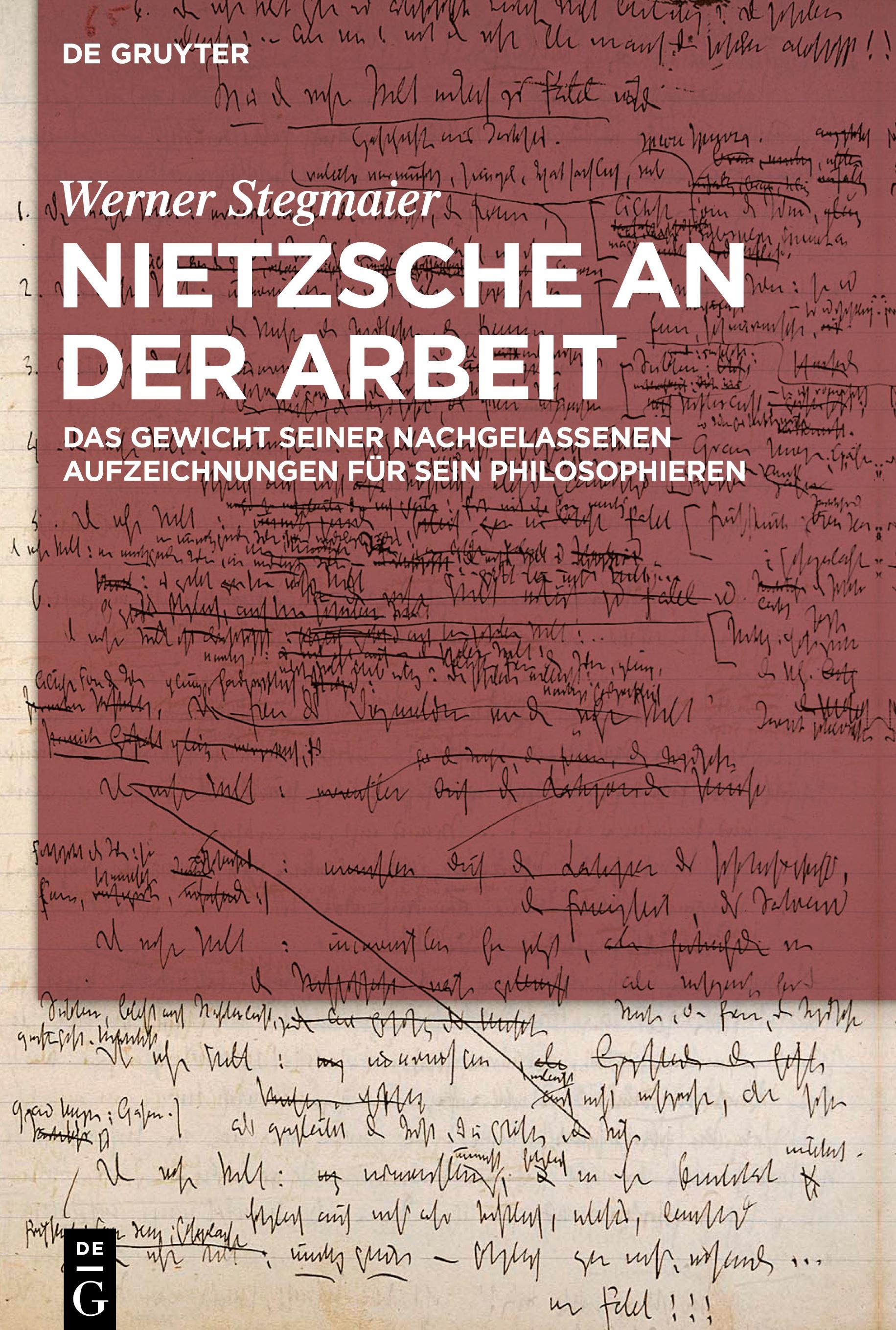Vorderes Coverbild Nietzsche an der Arbeit