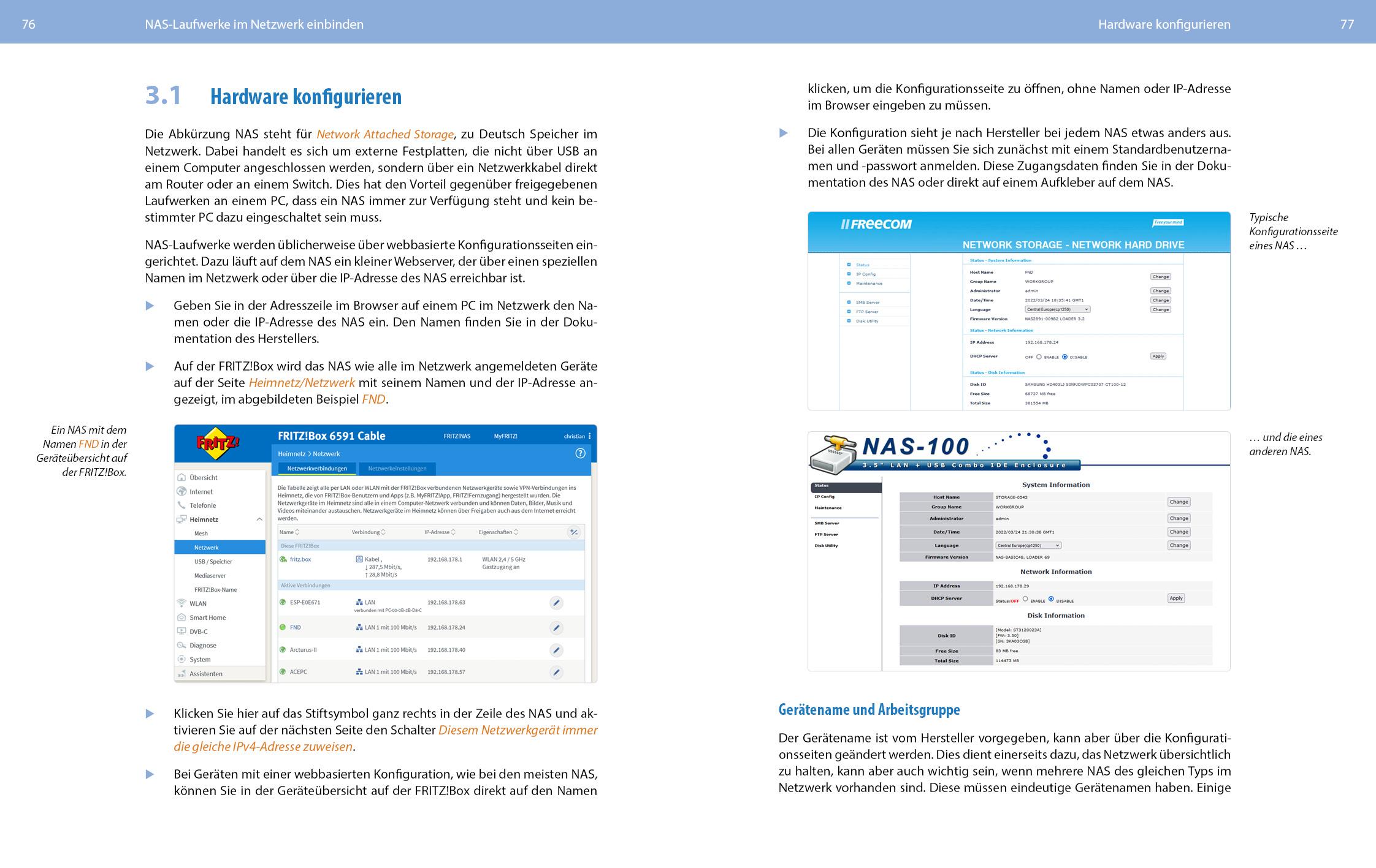 Beispielinhalt (Bild) Netzwerke mit Windows 11 - für Zuhause und Selbstständige