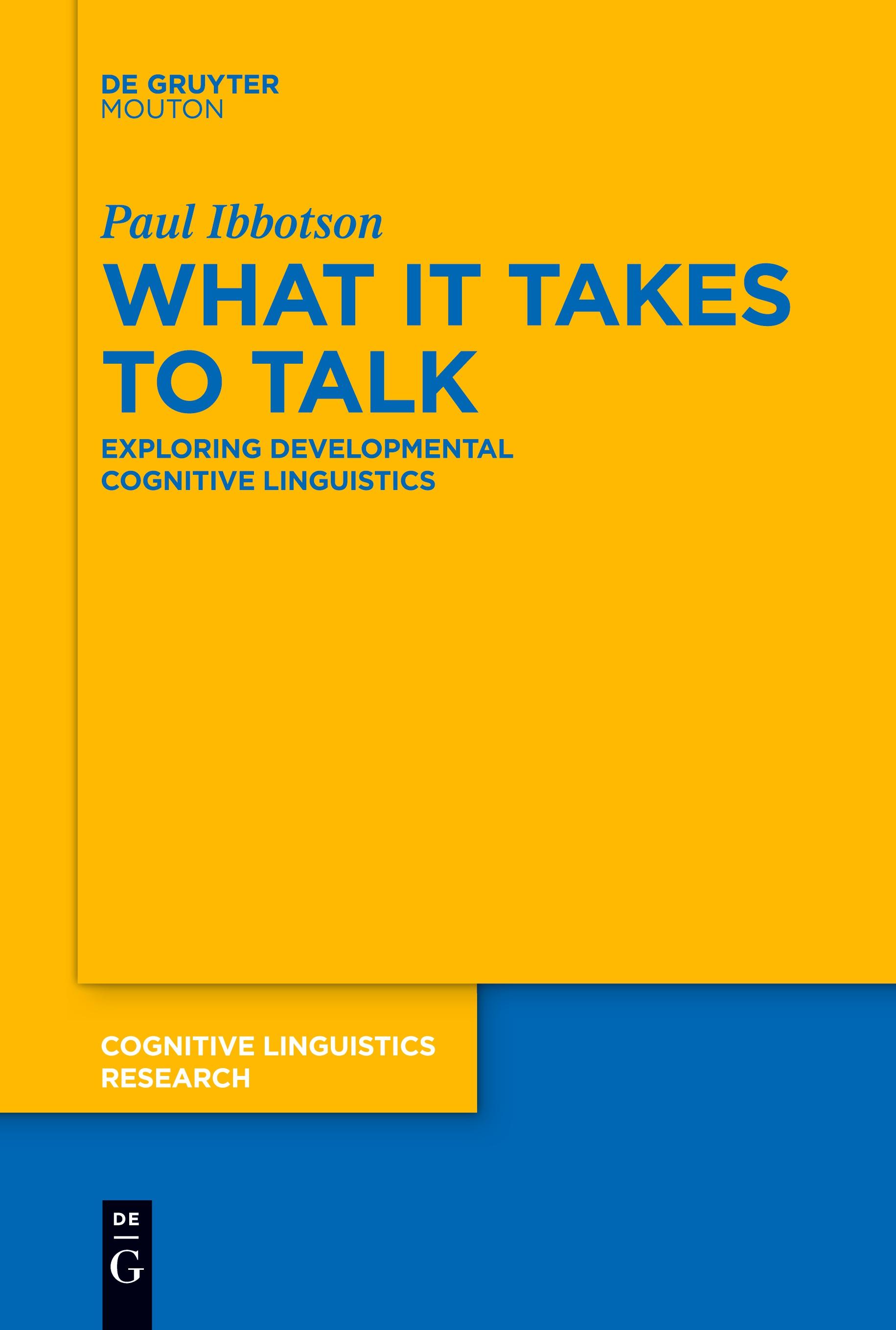 Vorderes Coverbild What it Takes to Talk
