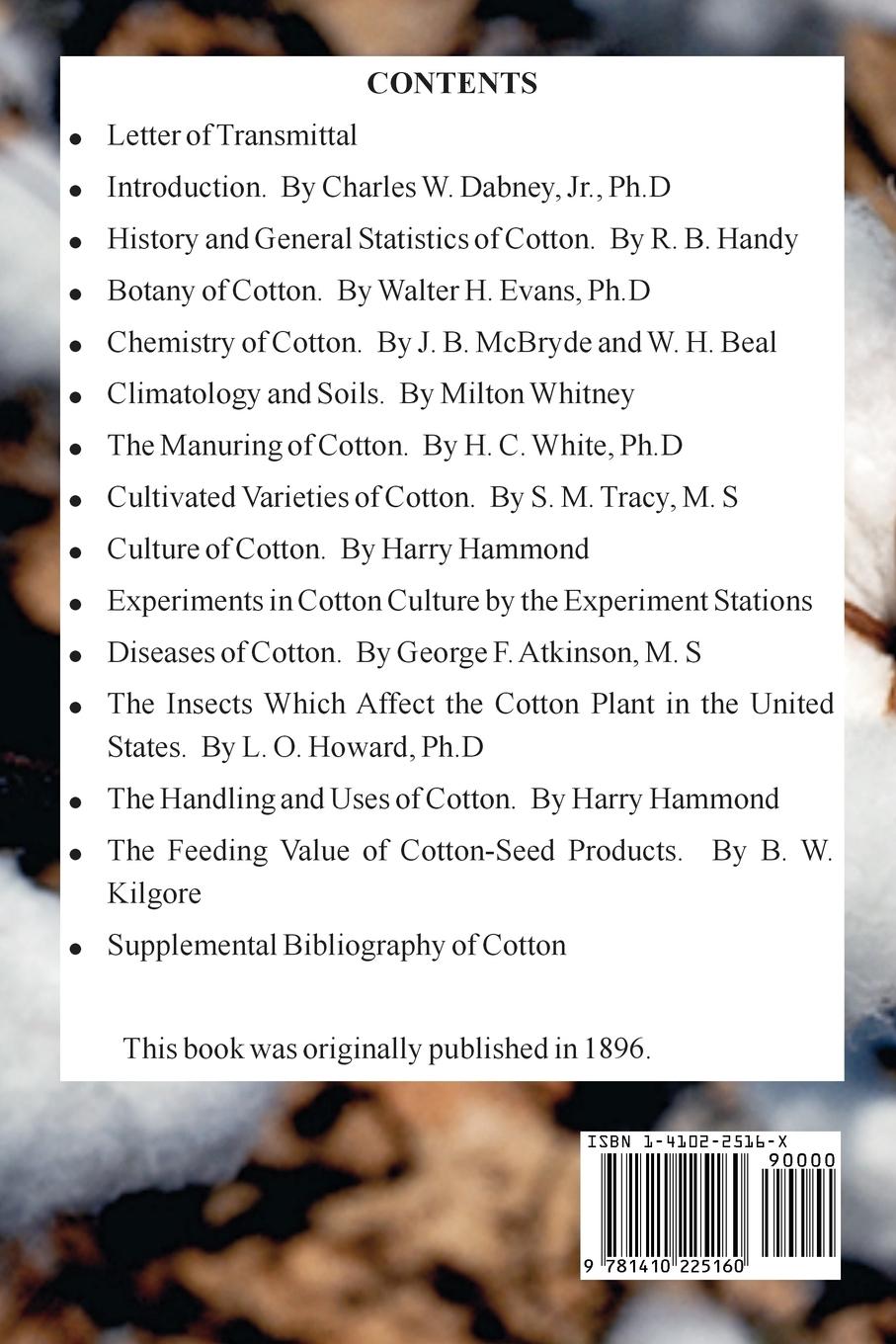 Rückseitencover The Cotton Plant