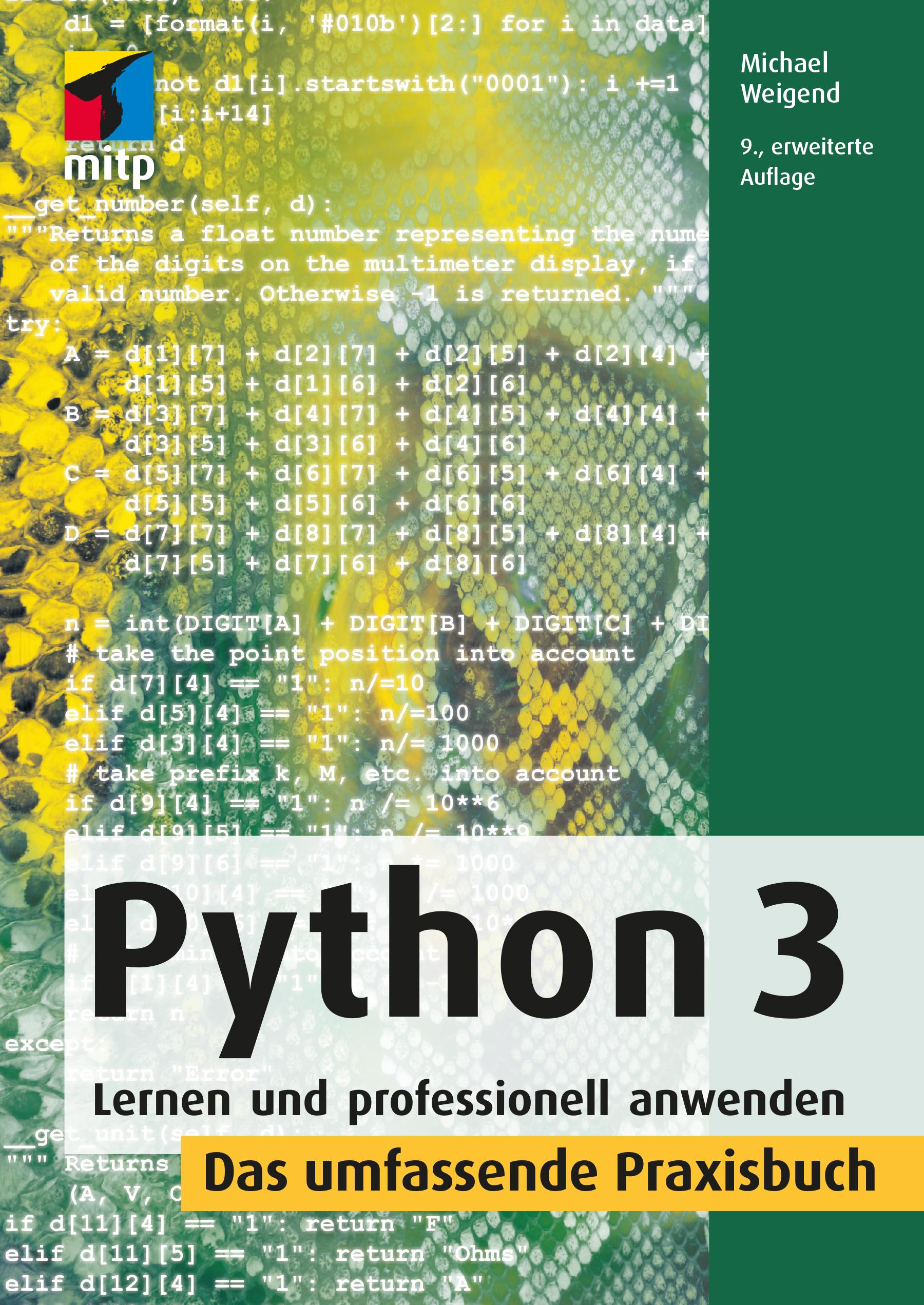Vorderes Coverbild Python 3