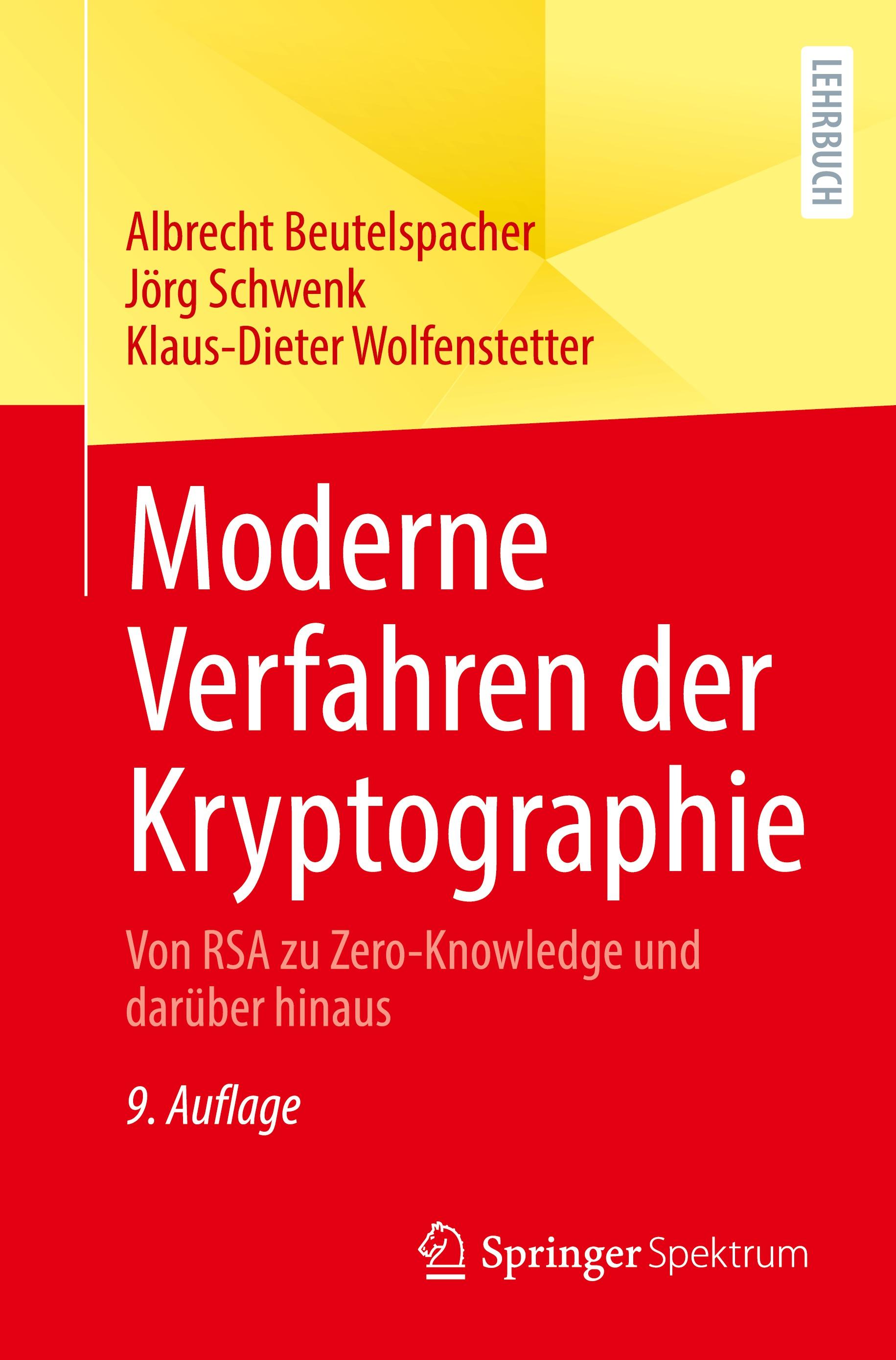 Vorderes Coverbild Moderne Verfahren der Kryptographie