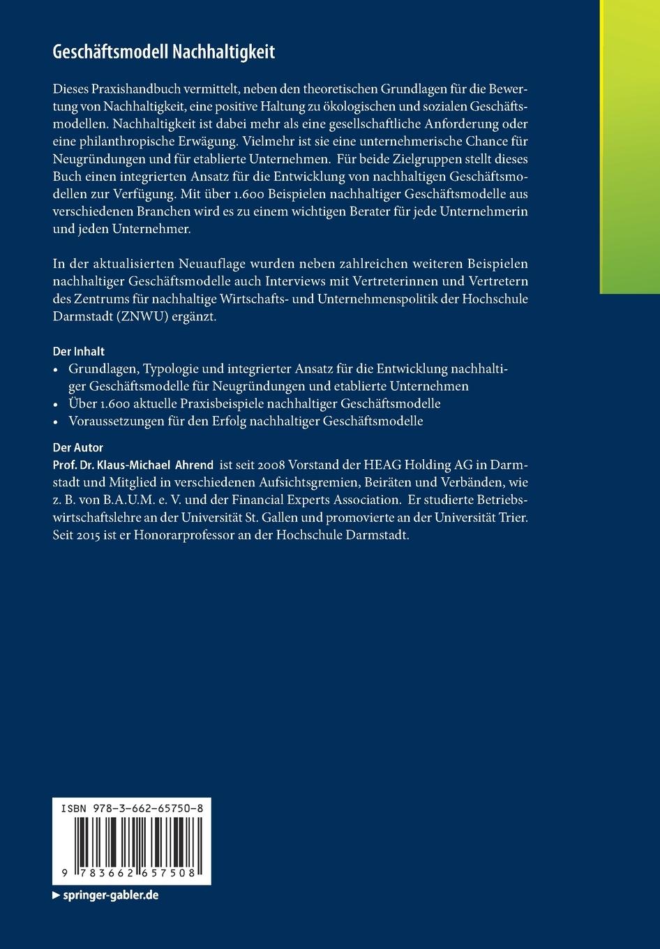 Rückseitencover Geschäftsmodell Nachhaltigkeit