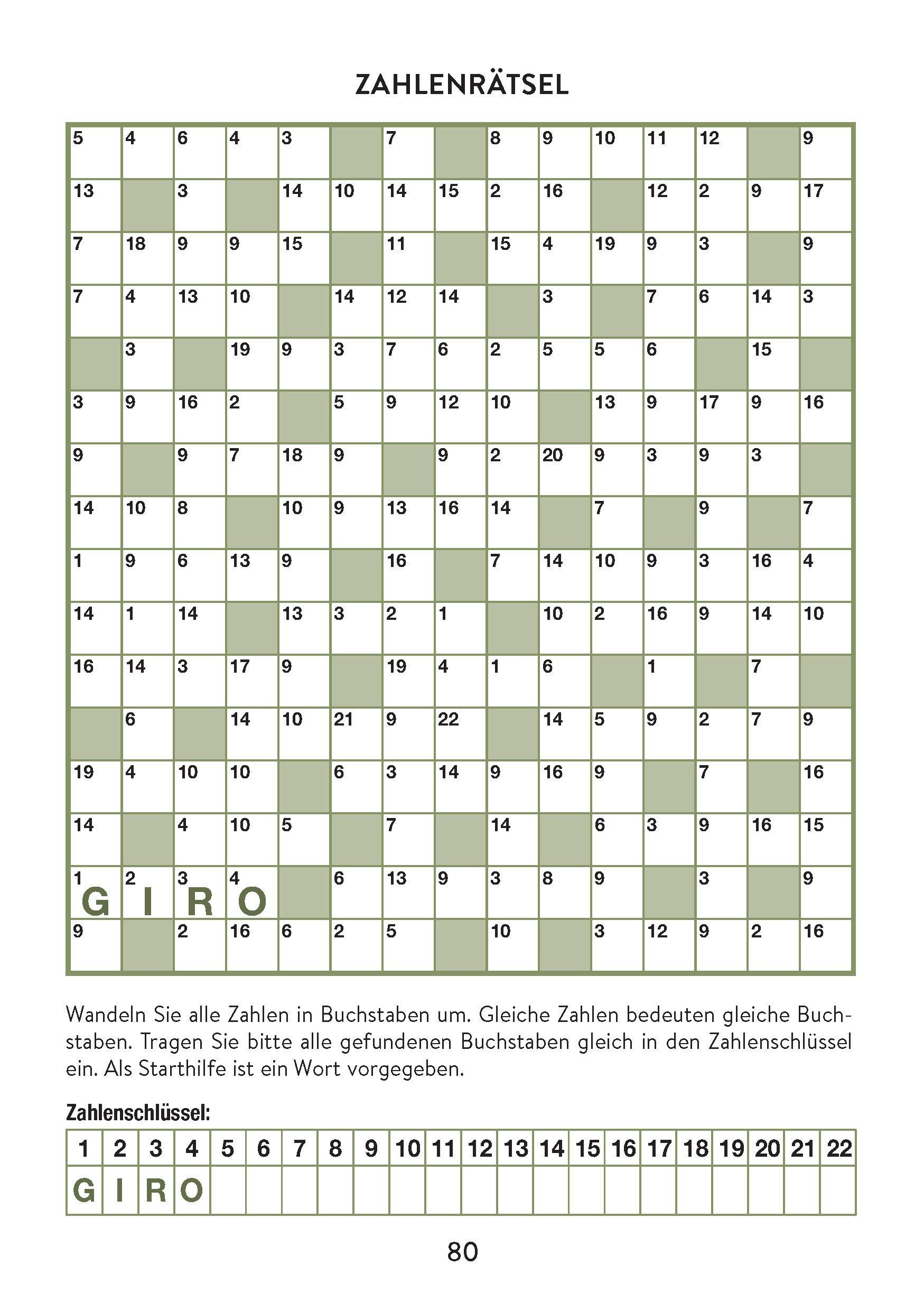 Beispielinhalt (Bild) Rätselblock Knobelspaß. Block mit über 130 kniffligen Rätseln in Farbe