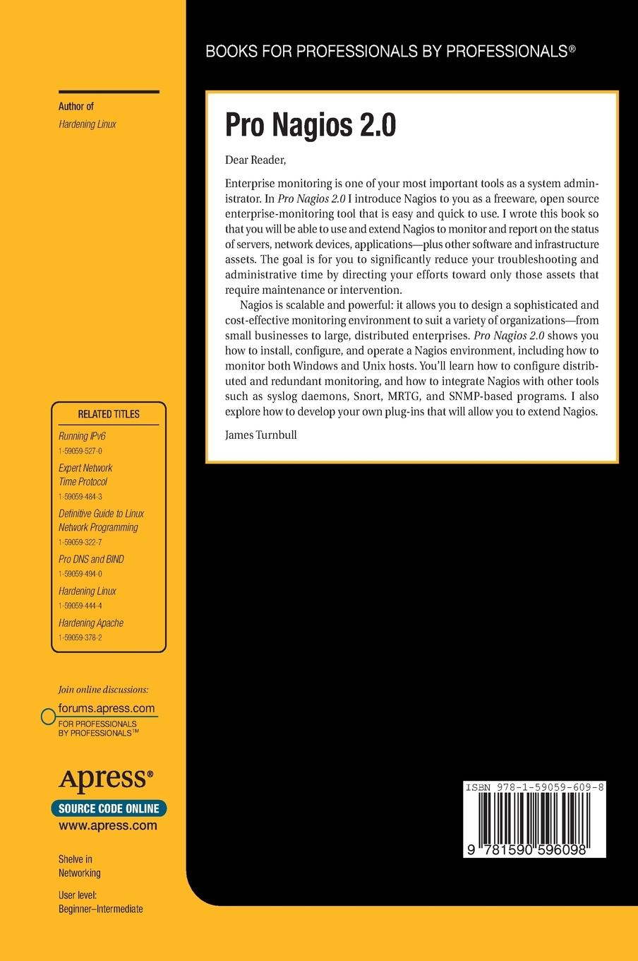 Rückseitencover Pro Nagios 2.0