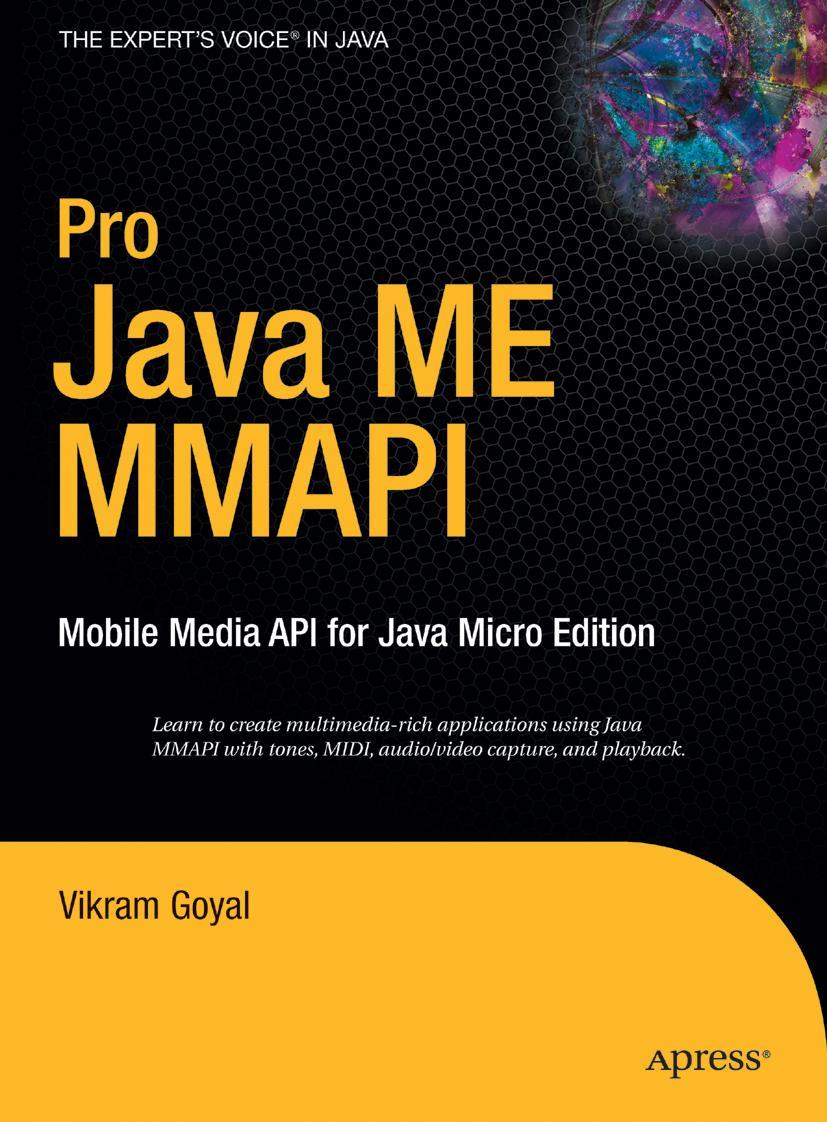 Vorderes Coverbild Pro Java ME MMAPI