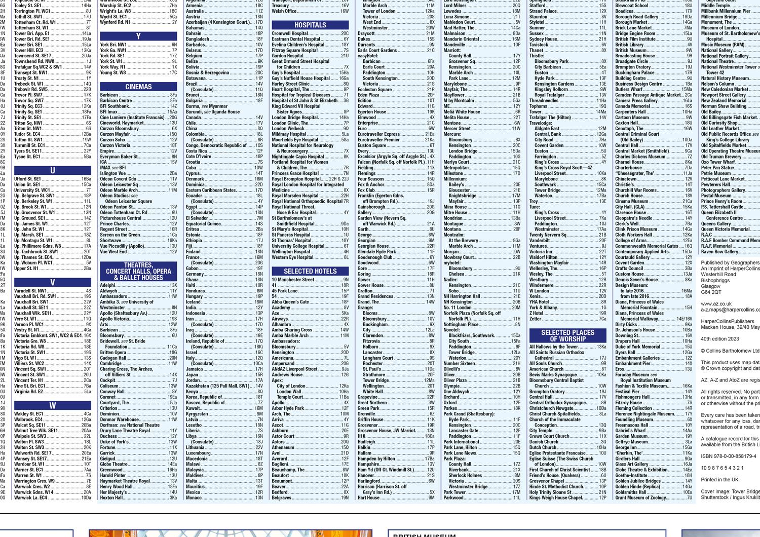 Beispielinhalt (Bild) London A-Z Visitors' Map