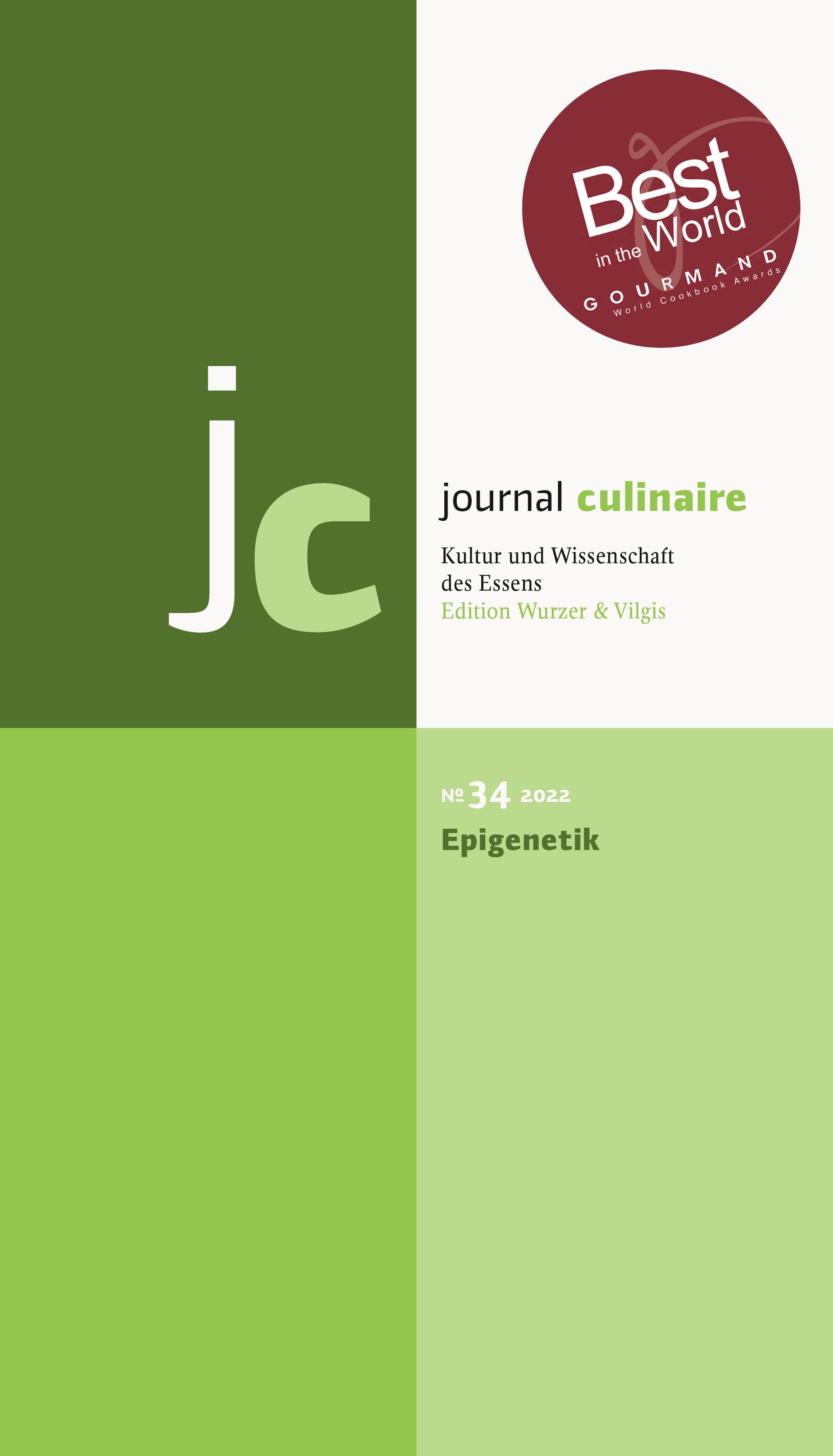 Vorderes Coverbild journal culinaire No. 34: Epigenetik