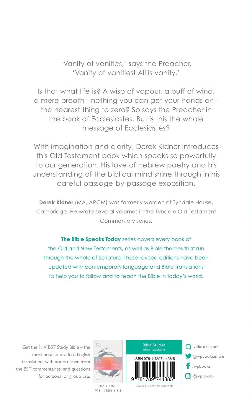 Rückseitencover The Message of Ecclesiastes