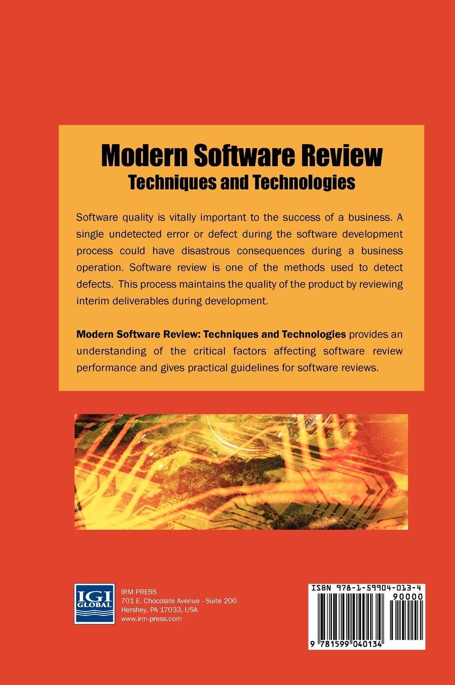 Rückseitencover Modern Software Review