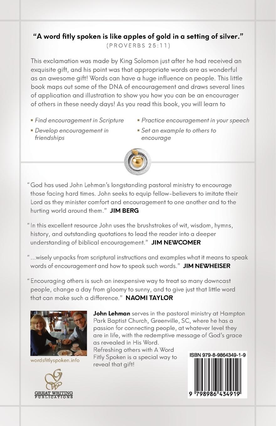 Rückseitencover Encouragement