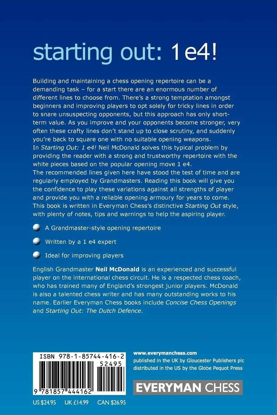 Rückseitencover 1 e4!