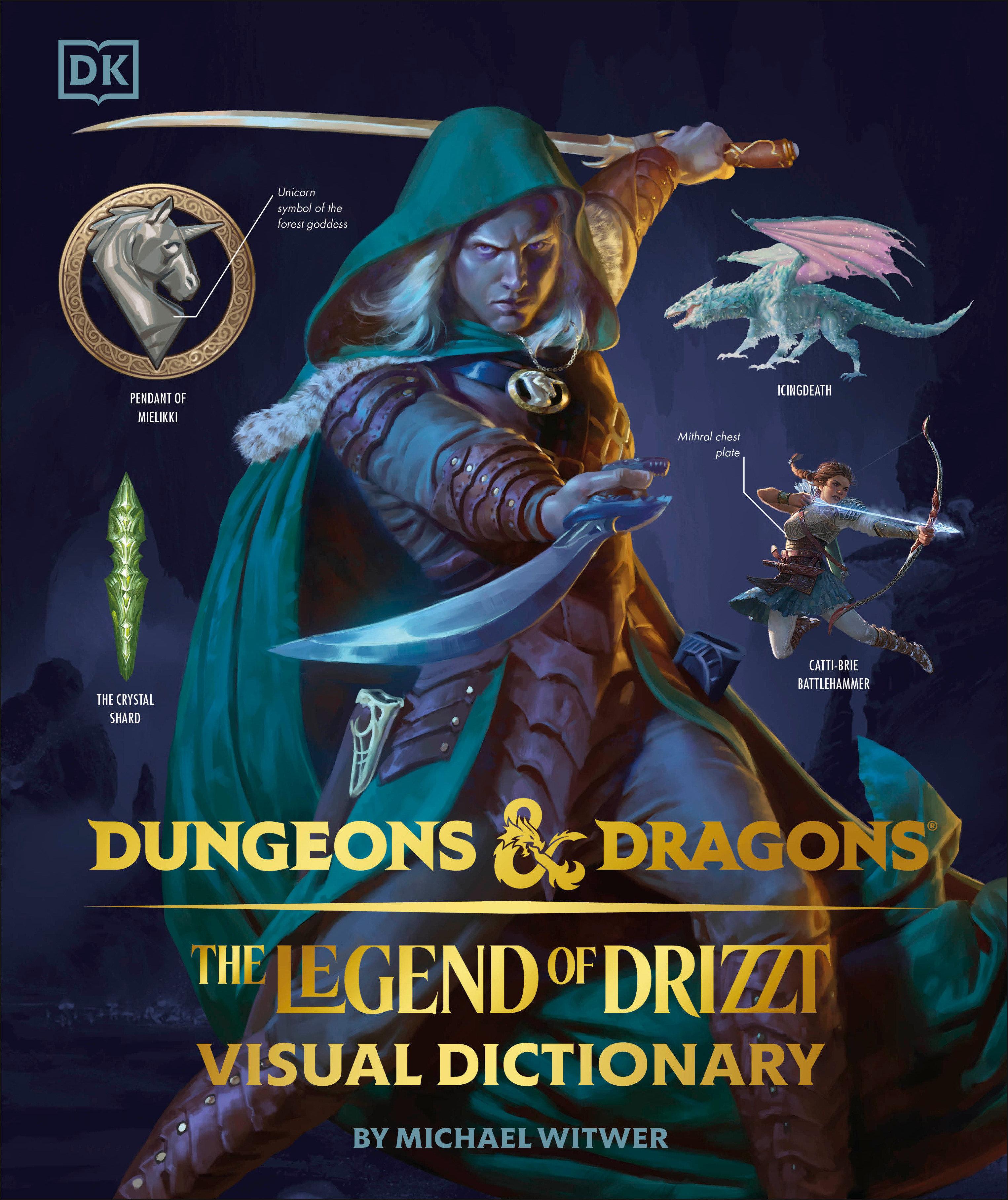 Vorderes Coverbild Dungeons and Dragons the Legend of Drizzt Visual Dictionary