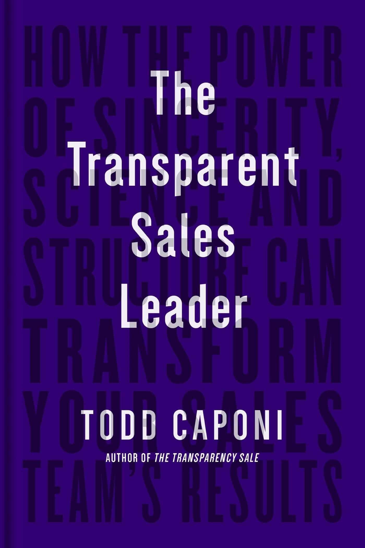 Vorderes Coverbild The Transparent Sales Leader