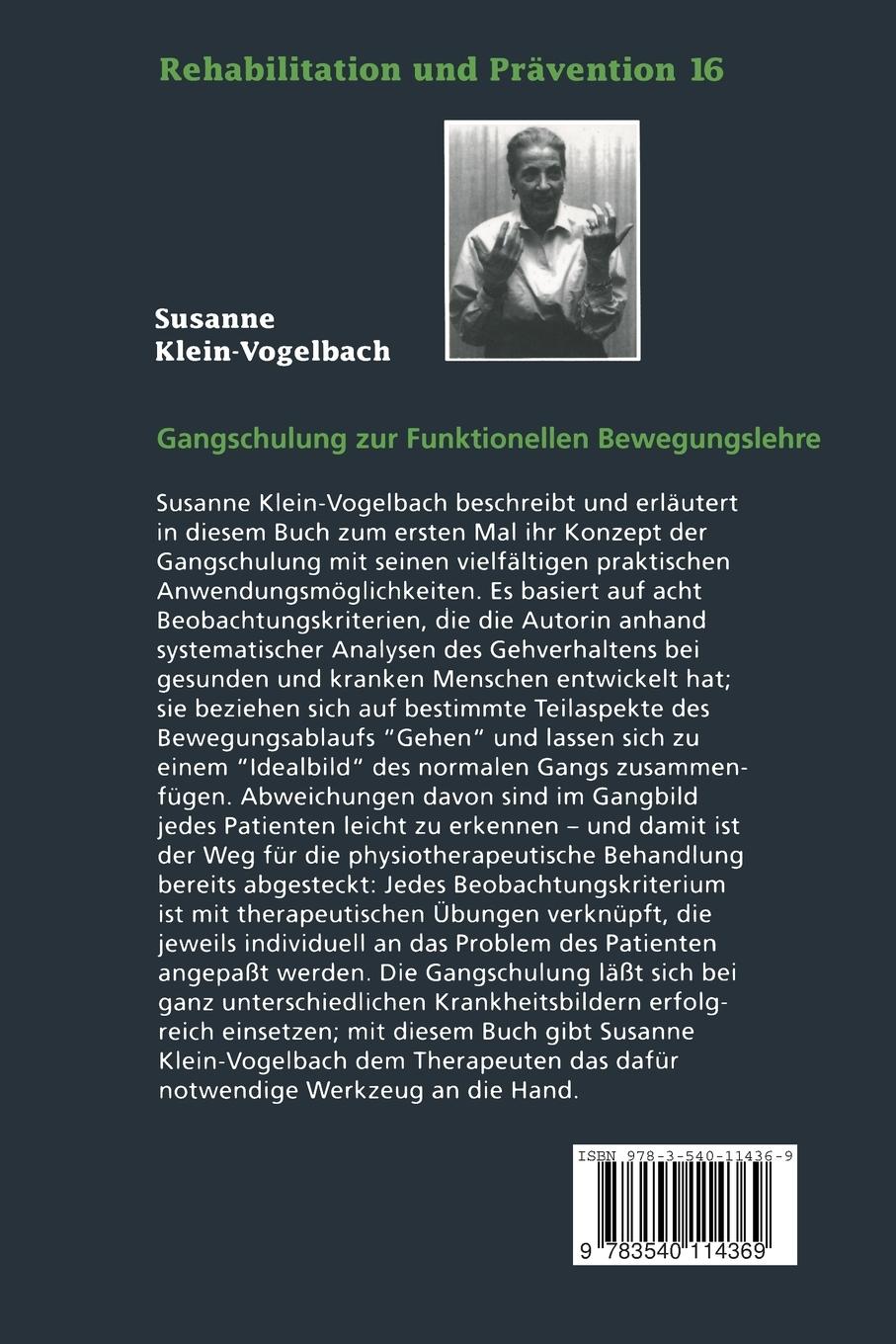 Rückseitencover Gangschulung zur Funktionellen Bewegungslehre