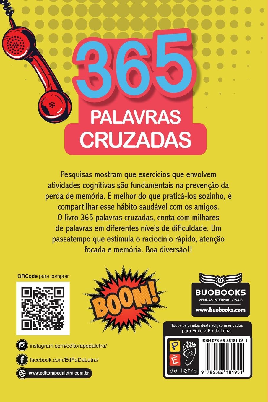 Rückseitencover 365 PALAVRAS CRUZADAS - AMARELO