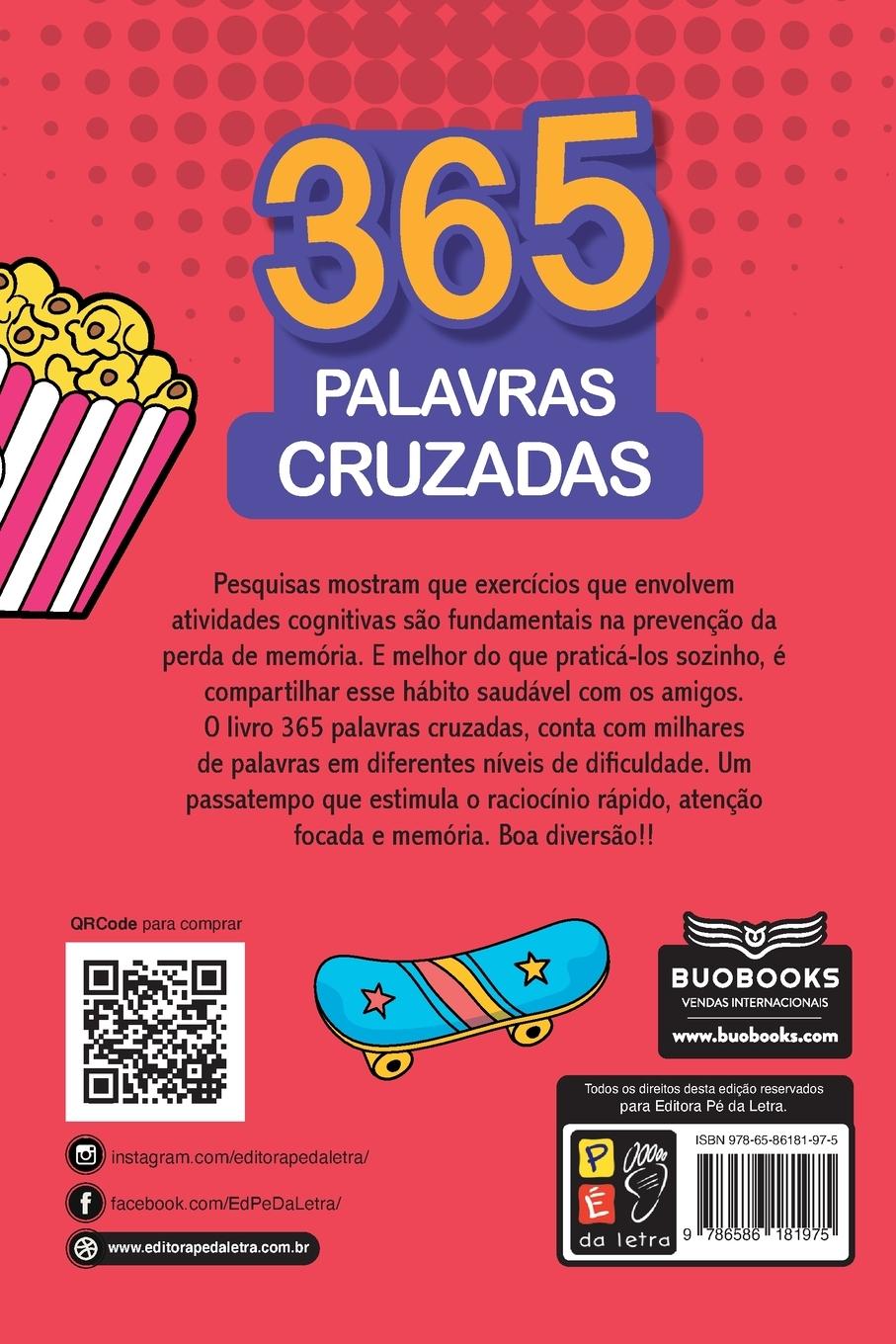 Rückseitencover 365 PALAVRAS CRUZADAS - ROSA ESCURO