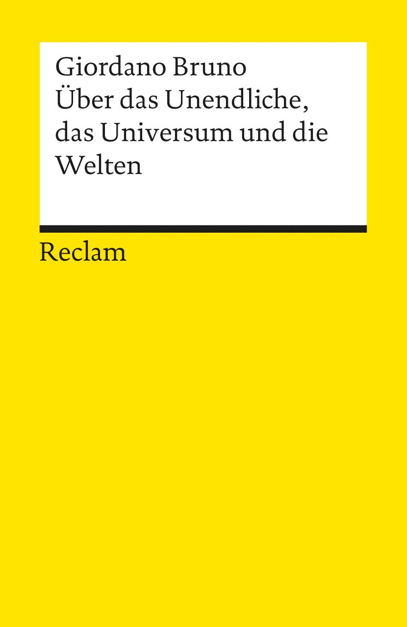 Vorderes Coverbild Über das Unendliche, das Universum und die Welten