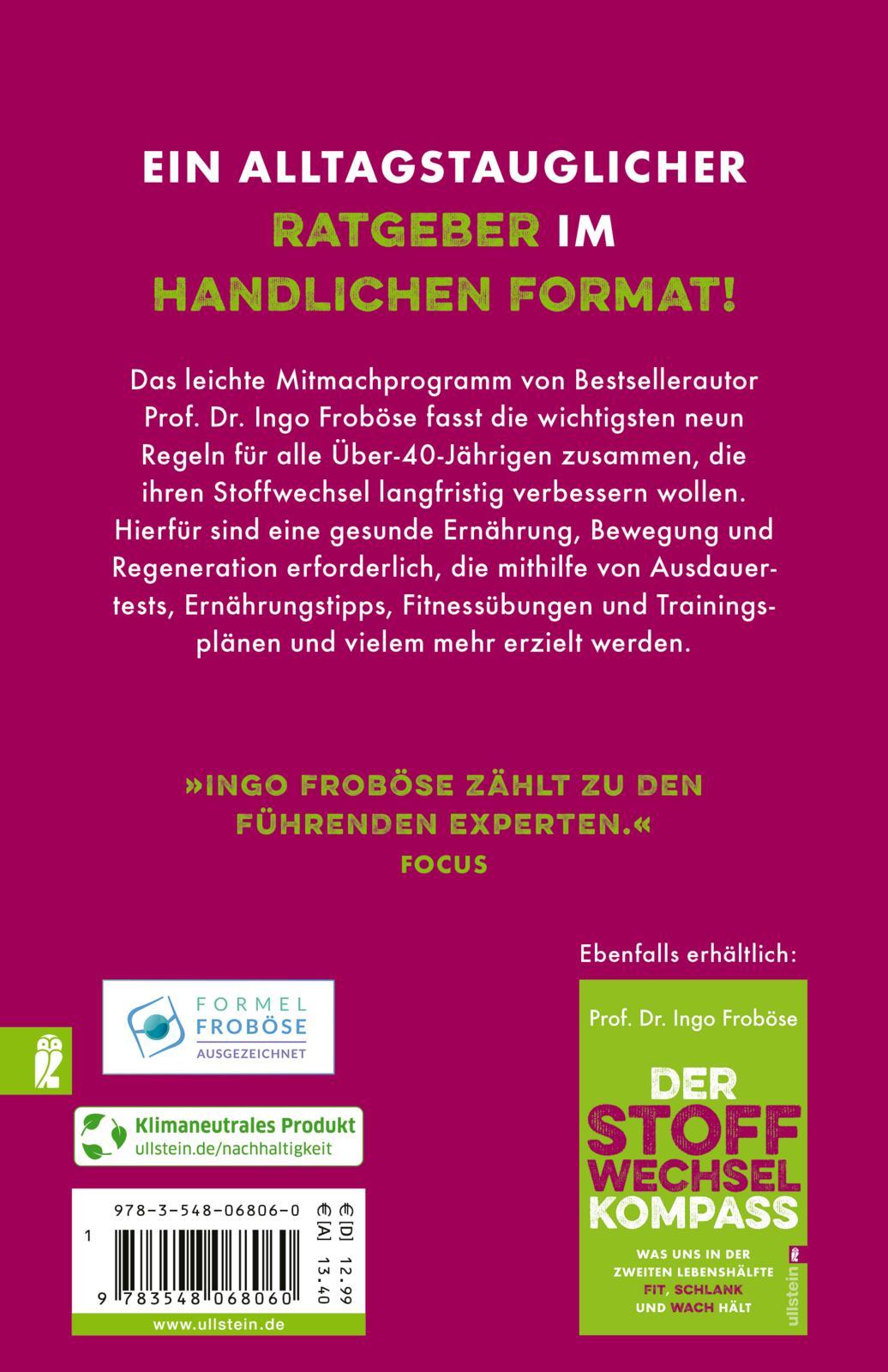 Rückseitencover 9 Regeln für einen optimalen Stoffwechsel
