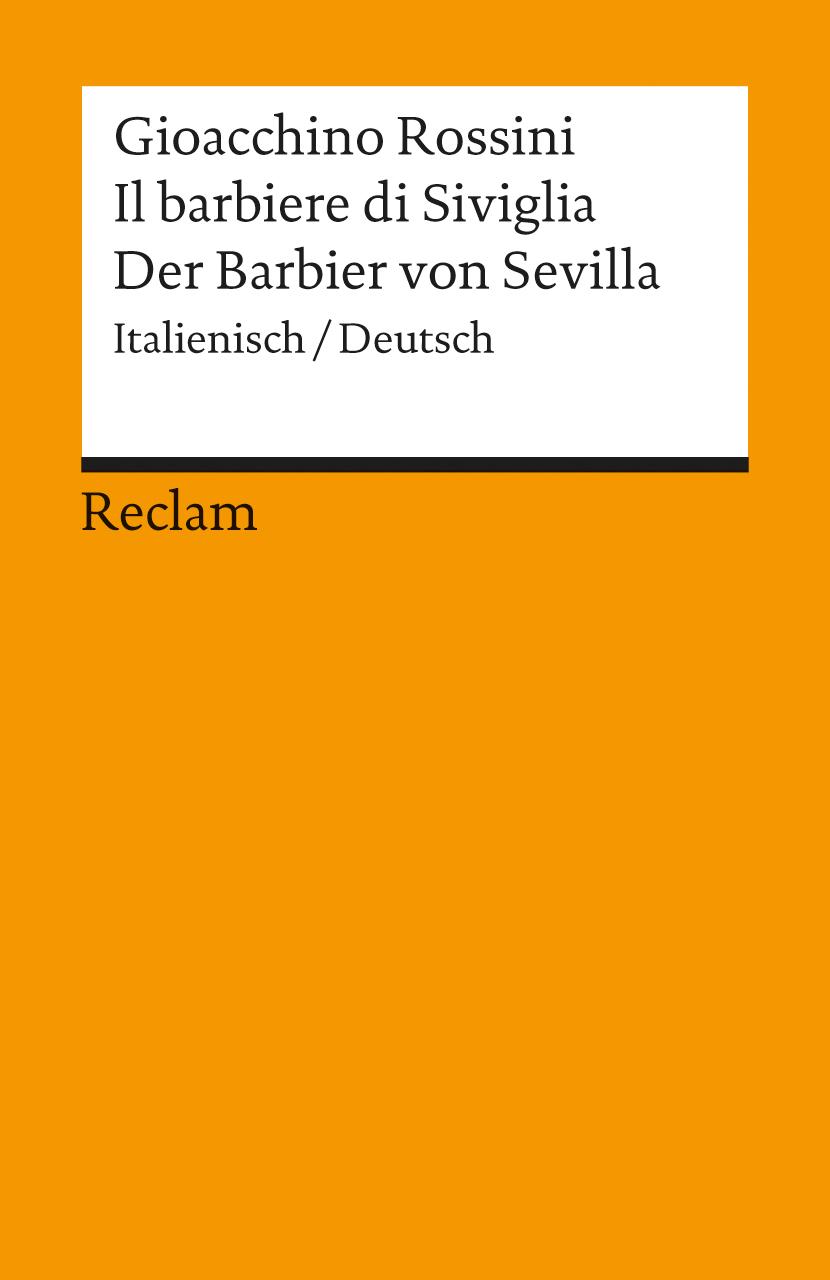 Vorderes Coverbild Der Barbier von Sevilla / Il barbiere di Siviglia