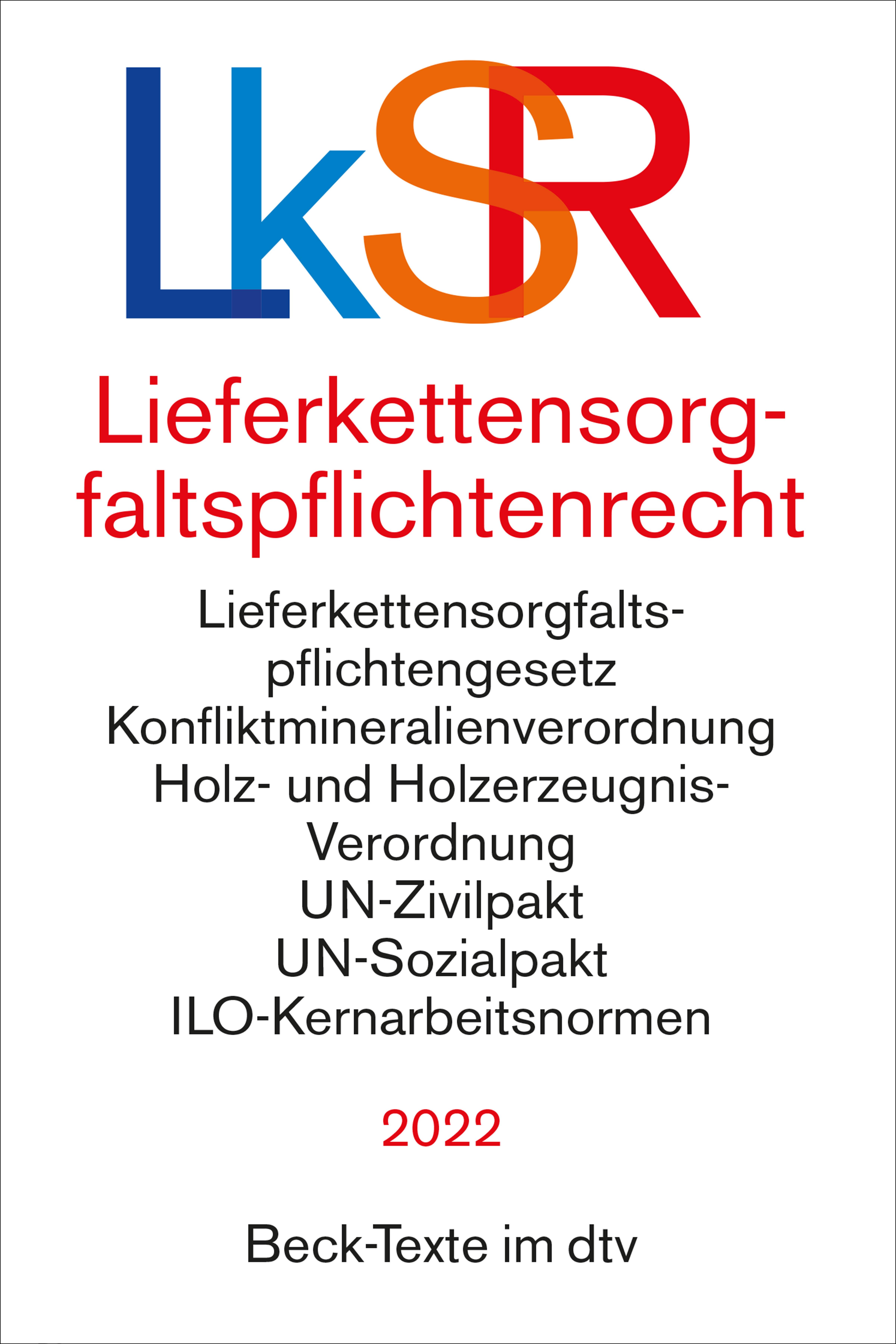 Vorderes Coverbild Lieferkettensorgfaltspflichtenrecht