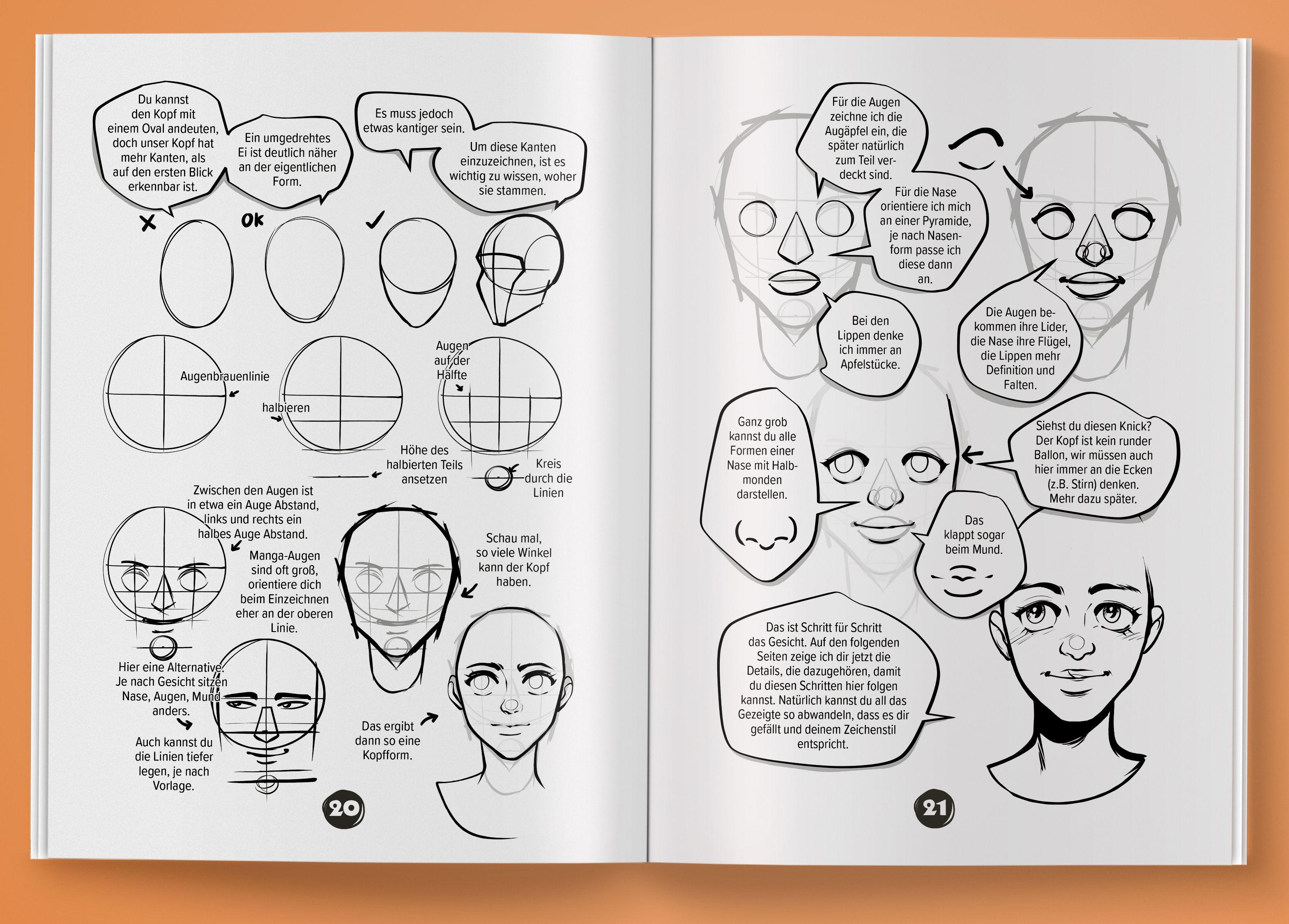 Beispielinhalt (Bild) Manga zeichnen lernen mit Spaß